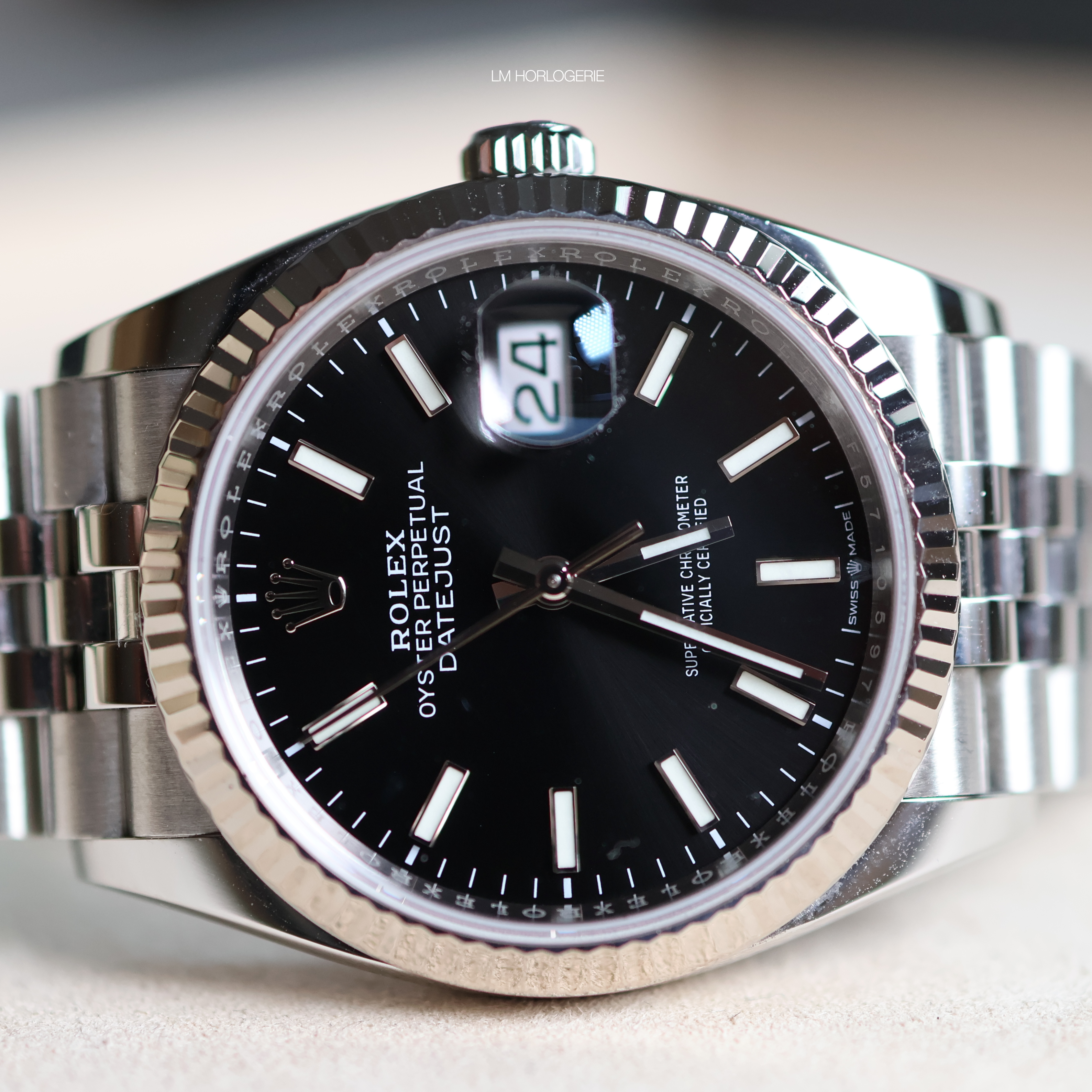 Rolex Datejust Cadran Noir Jubilée 126234