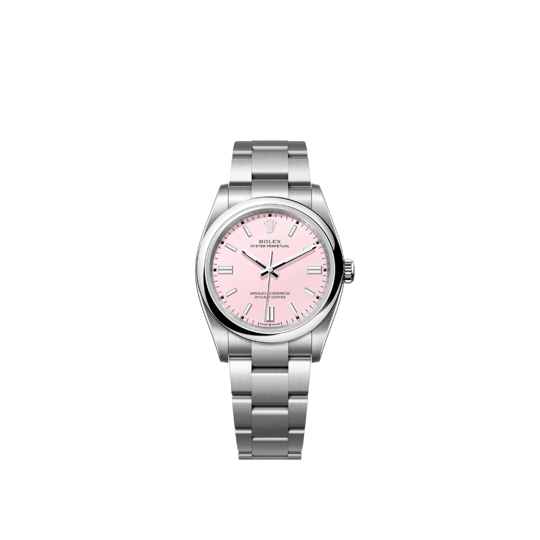 Rolex Oyster Perpetual Pink Dial 126000