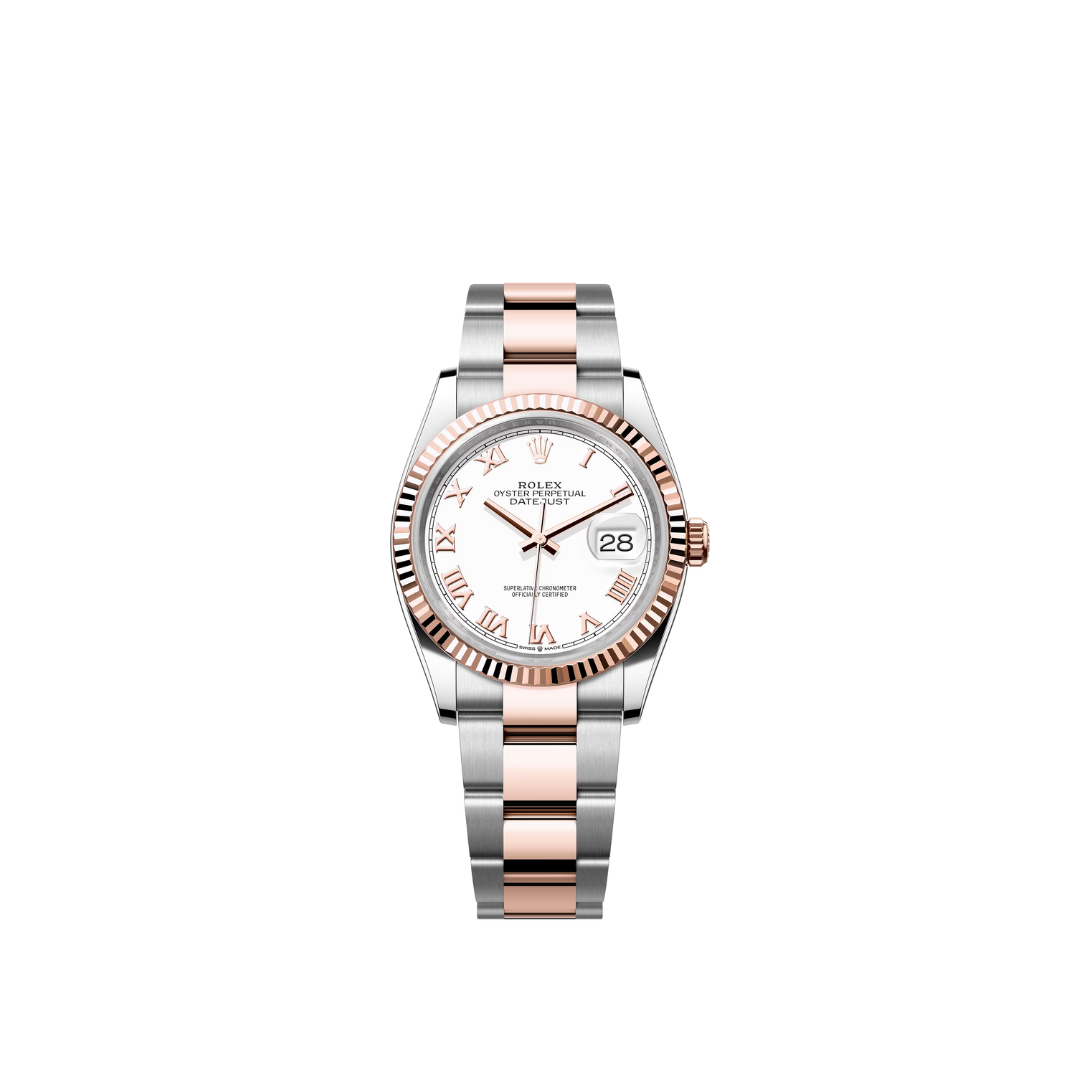 Rolex Datejust White Roman Dial Oyster 126231