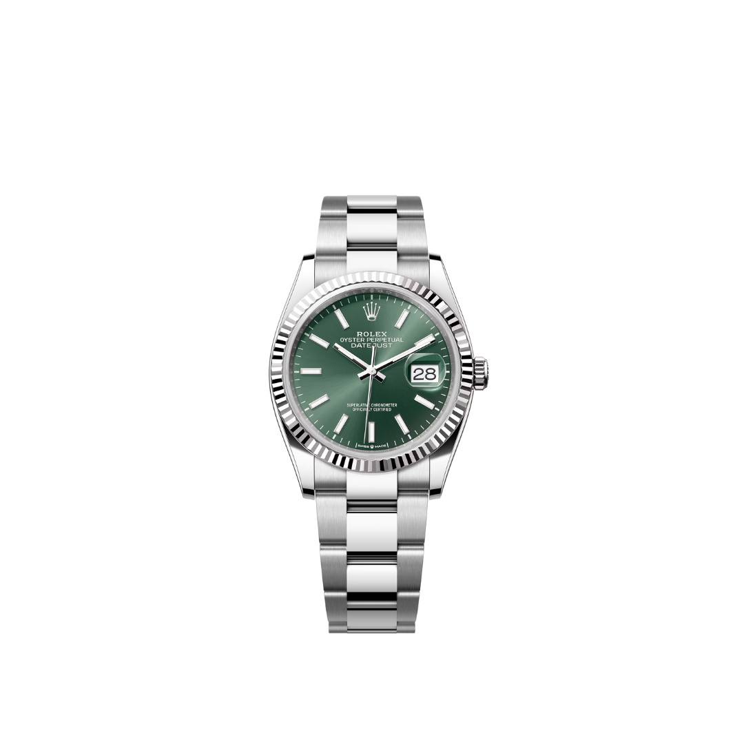 Rolex Datejust Green Dial Oyster 126234 – LM Horlogerie