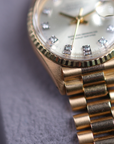 Rolex Lady Datejust Yellow Gold Champagne Diamond Dial 6516