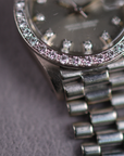 Rolex Lady Datejust White Gold Factory Diamonds 6913