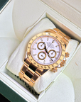 Rolex Daytona Yellow Gold White Dial 116528