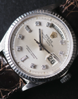Rolex Day Date Silver Diamond Dial 1803