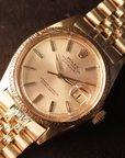 Rolex Datejust Bark Finish Yellow Gold 1607