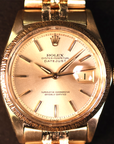 Rolex Datejust Bark Finish Yellow Gold 1607