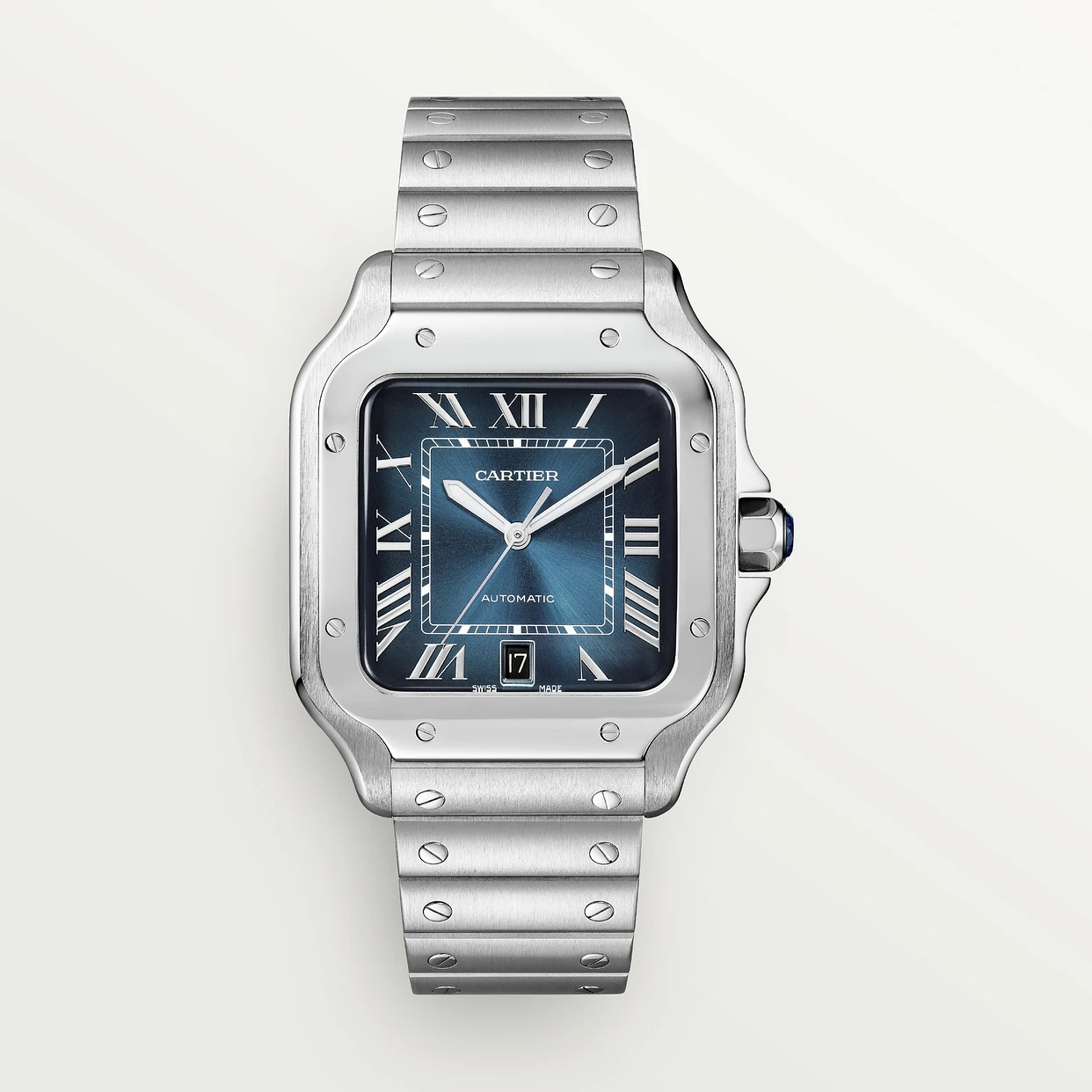 Cartier Santos Large Cadran Bleu WSSA0030