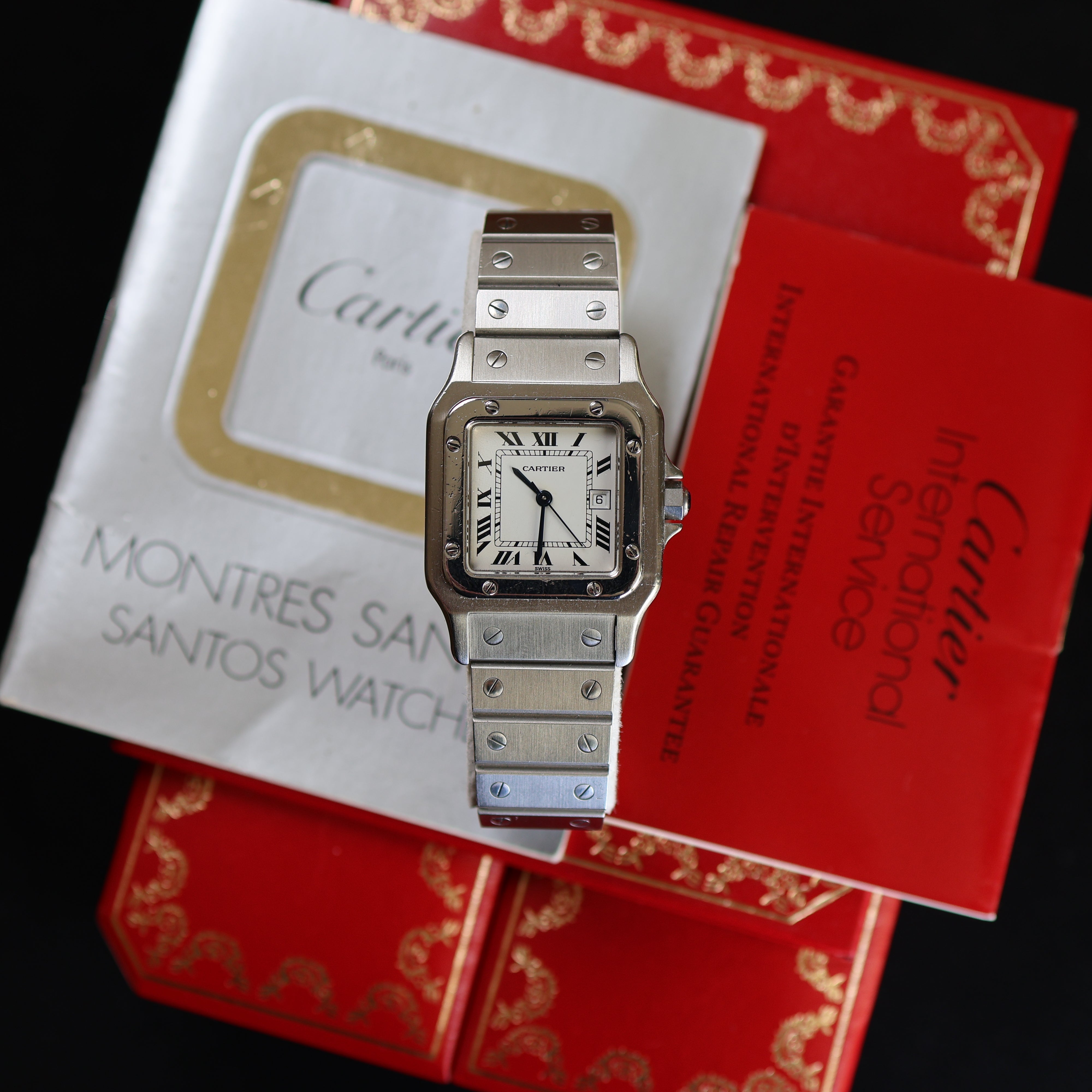 Cartier Santos cadran blanc 2960