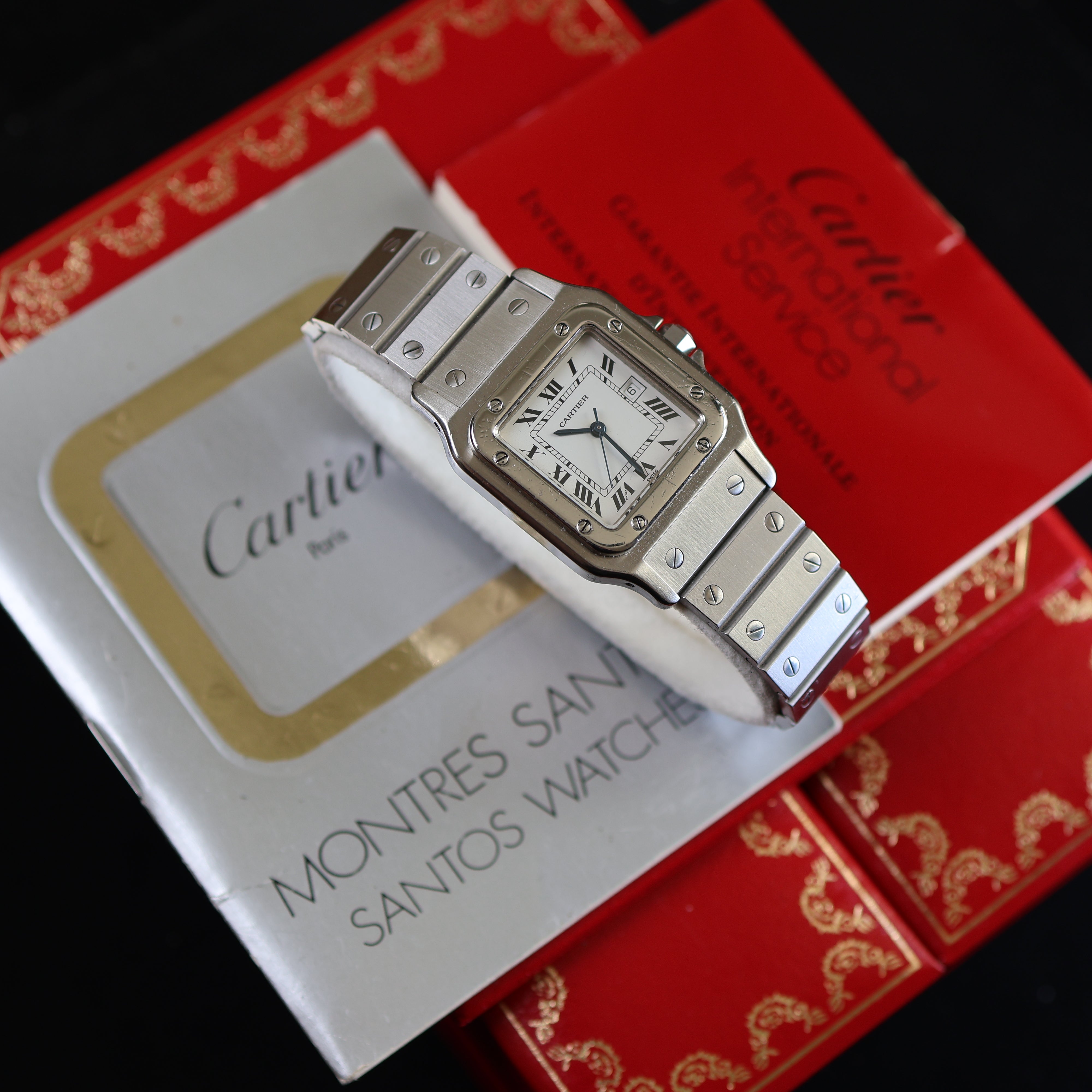 Cartier Santos cadran blanc 2960
