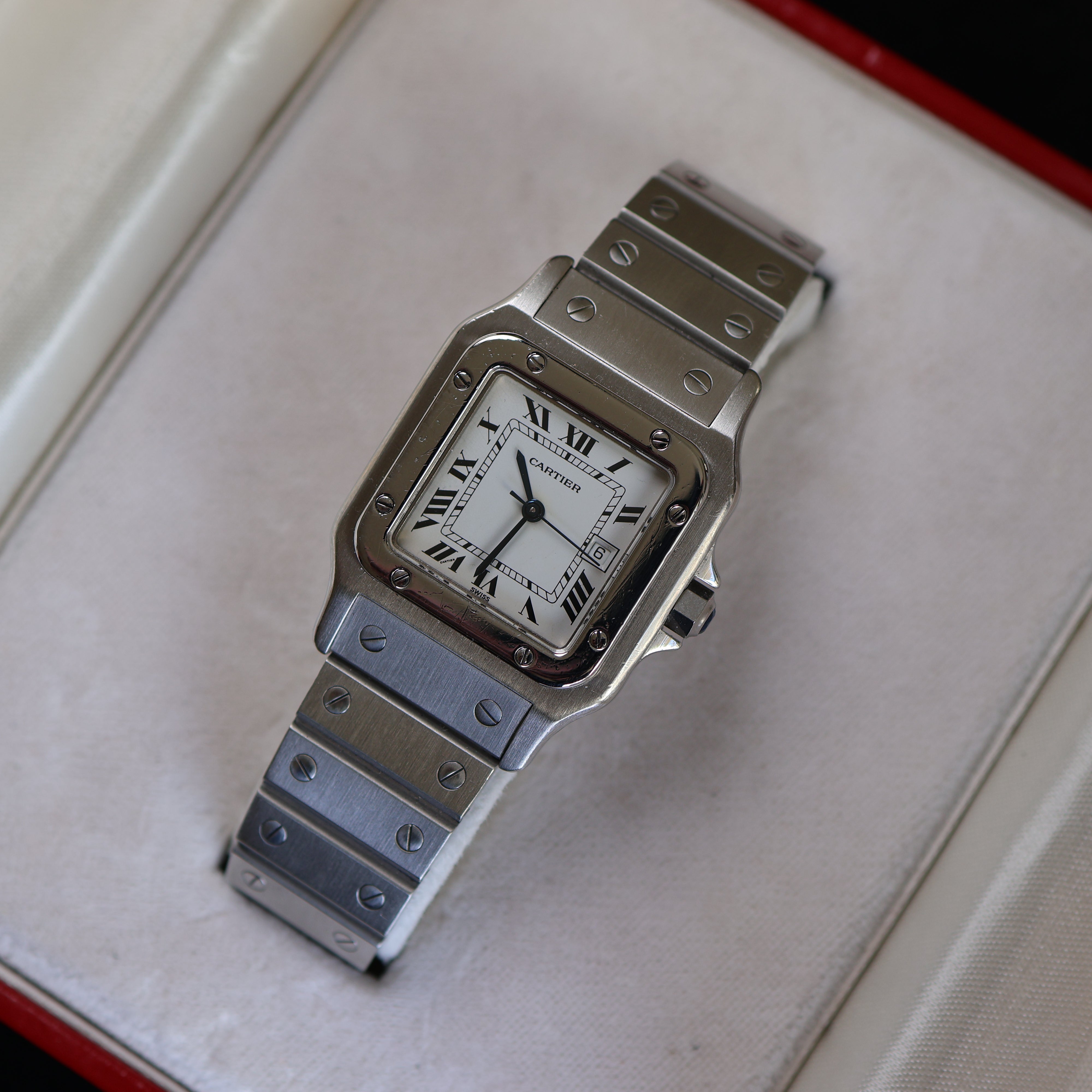 Cartier Santos cadran blanc 2960