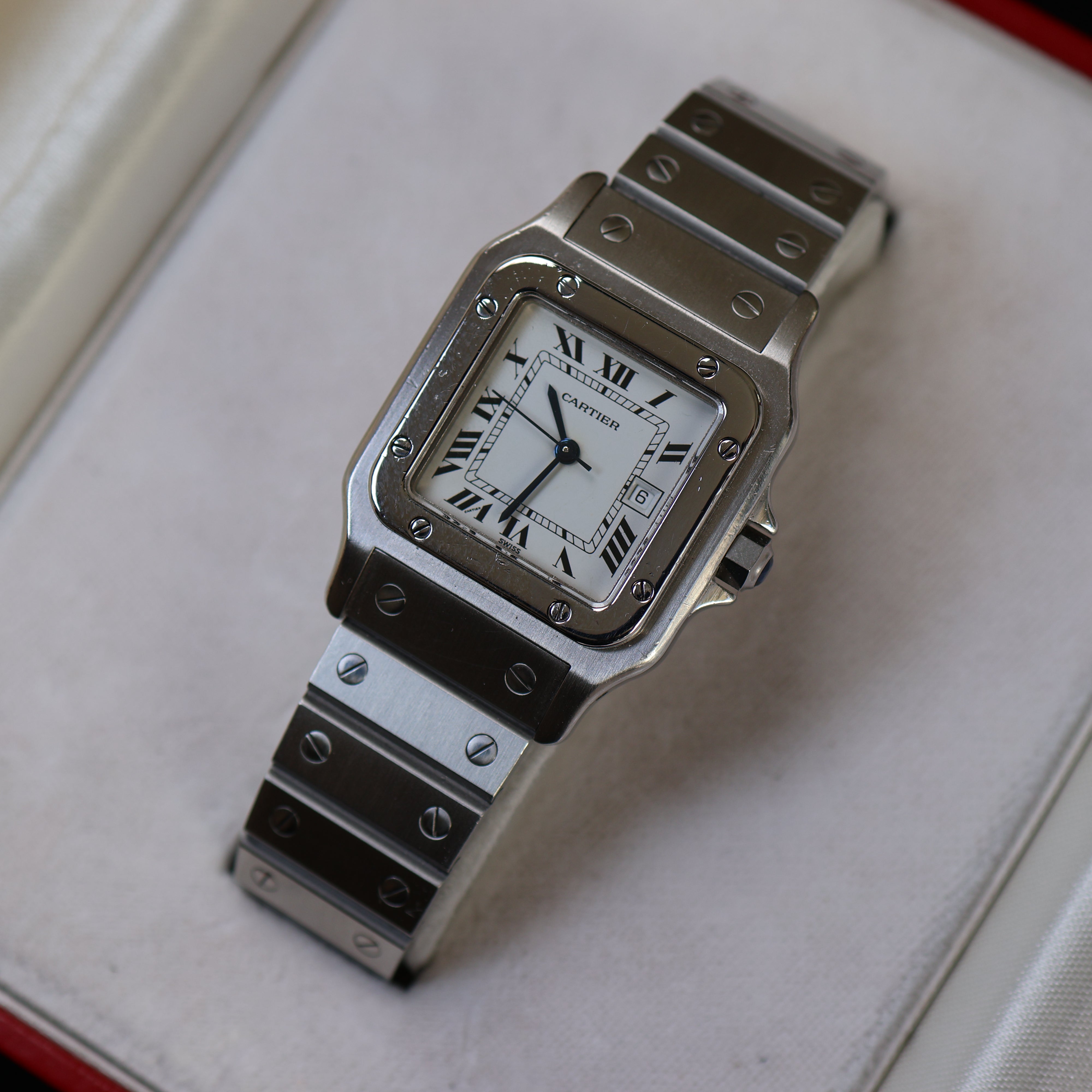 Cartier Santos cadran blanc 2960
