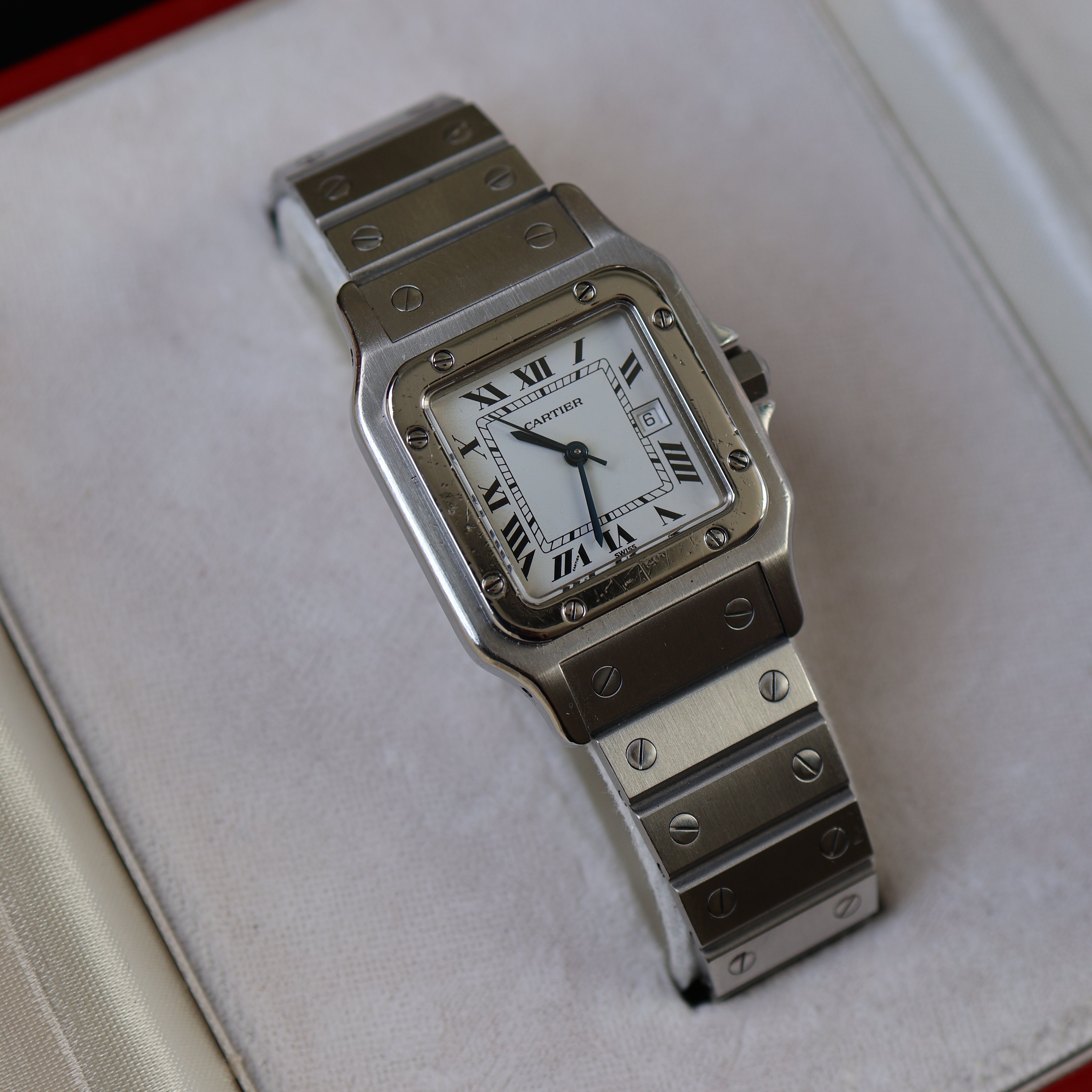 Cartier Santos cadran blanc 2960