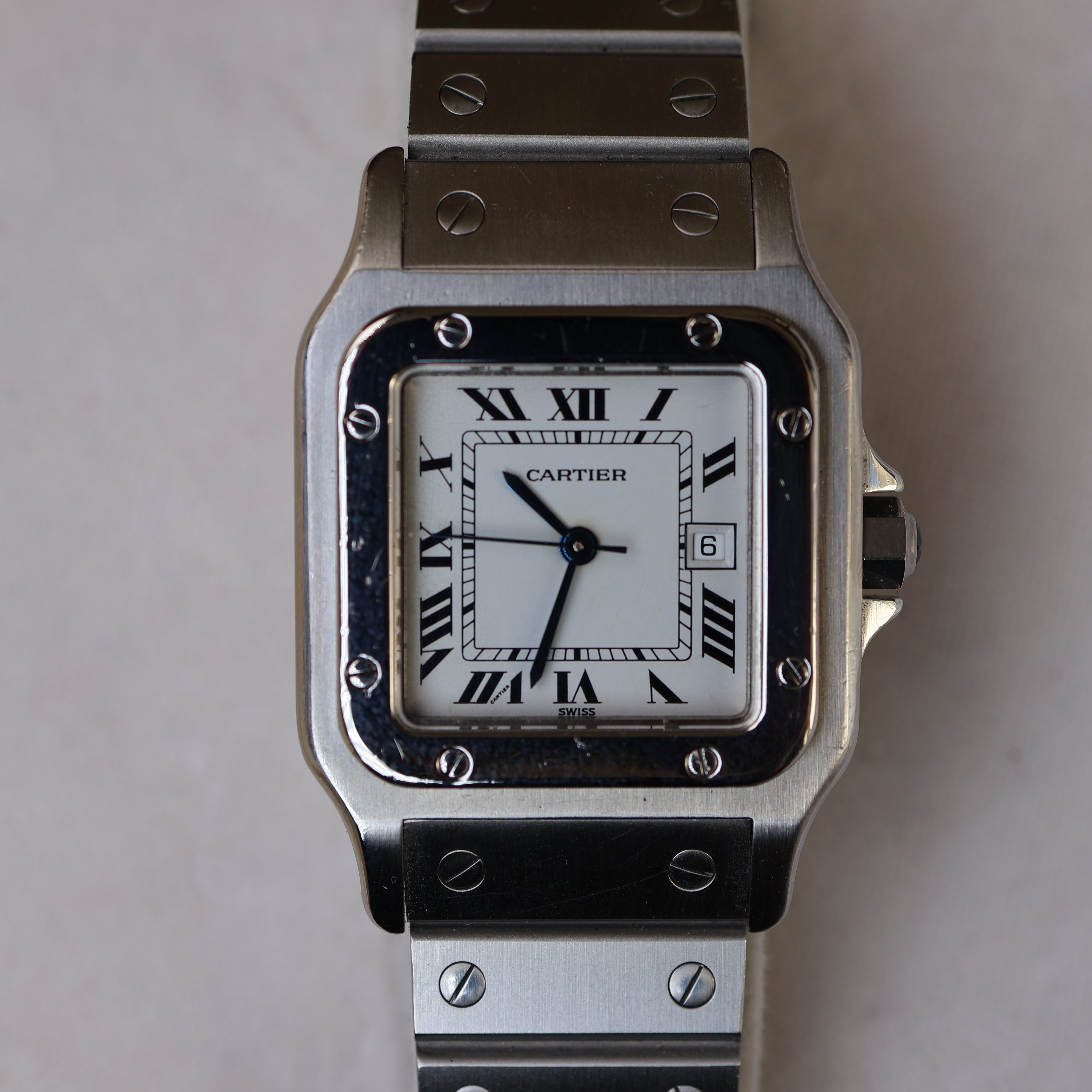 Cartier Santos cadran blanc 2960