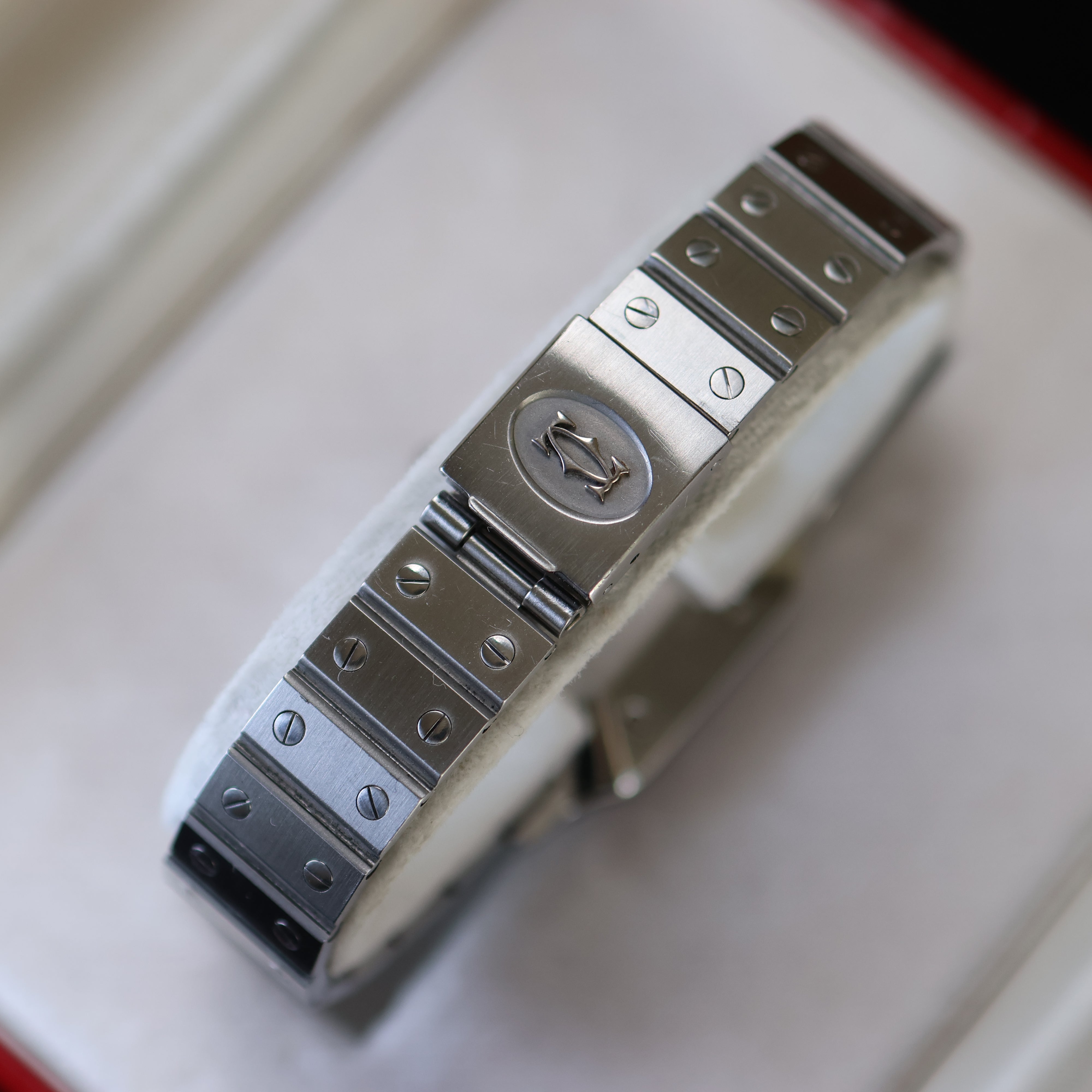 Cartier Santos cadran blanc 2960