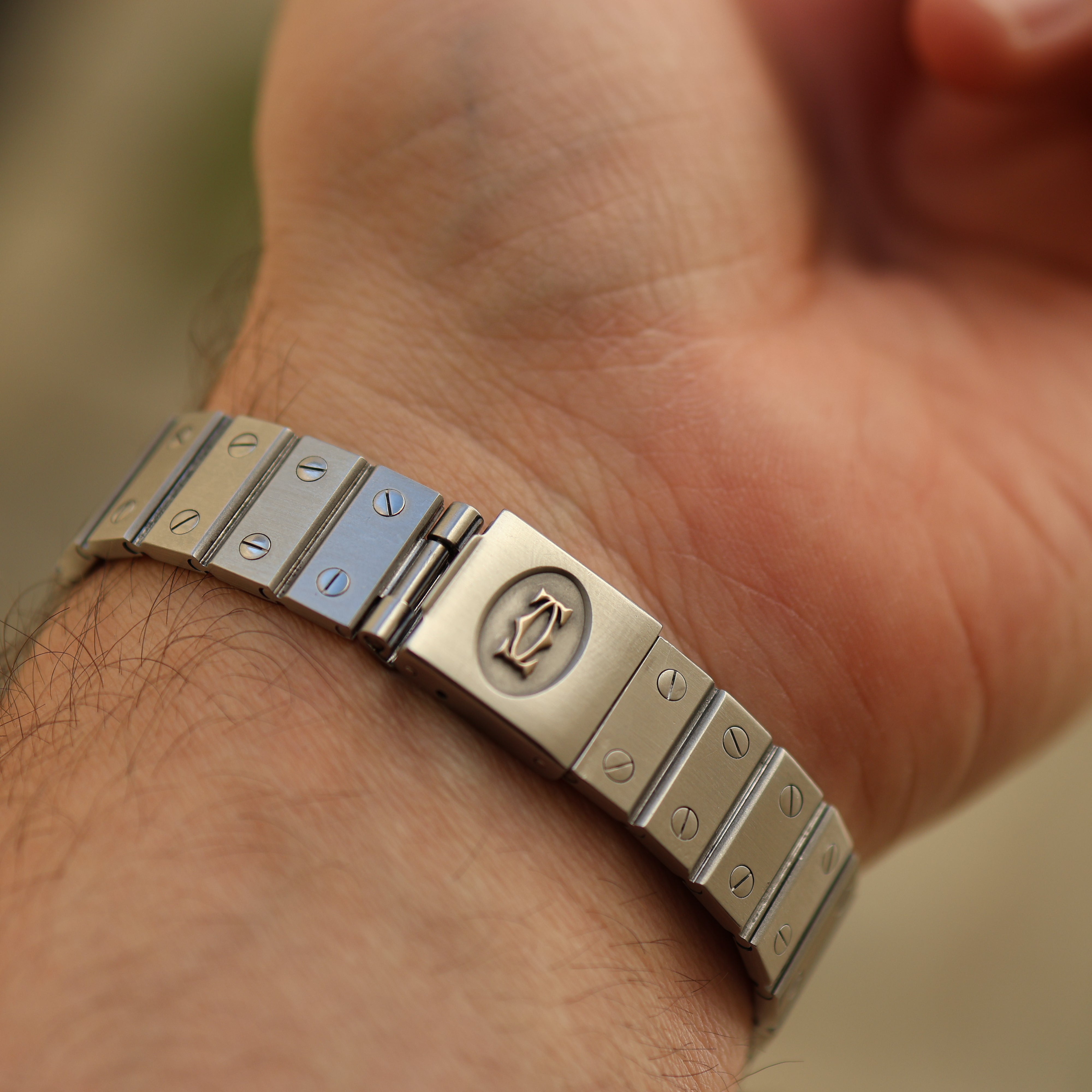 Cartier Santos cadran blanc 2960