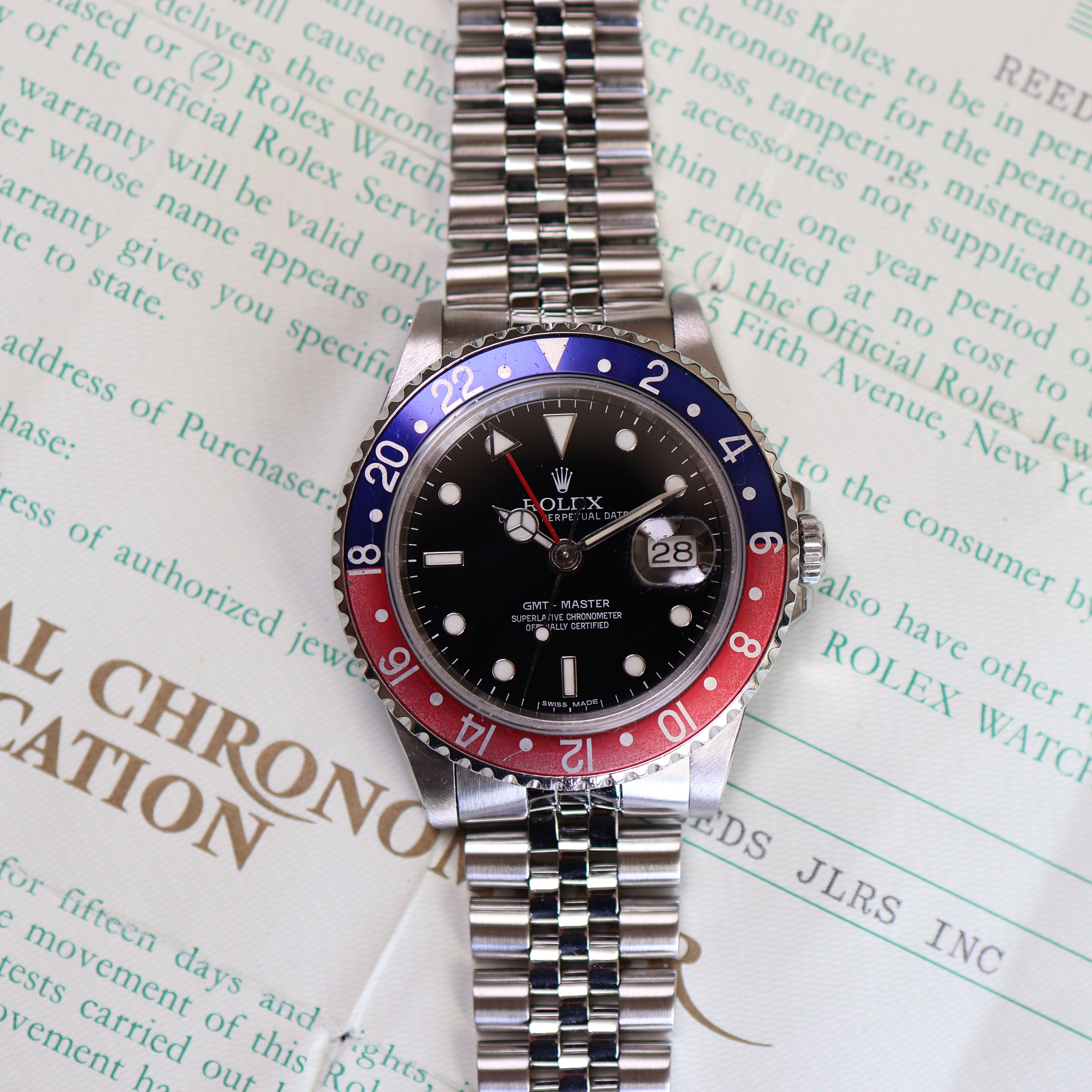 Rolex GMT-Master Pepsi Jubilee 16710