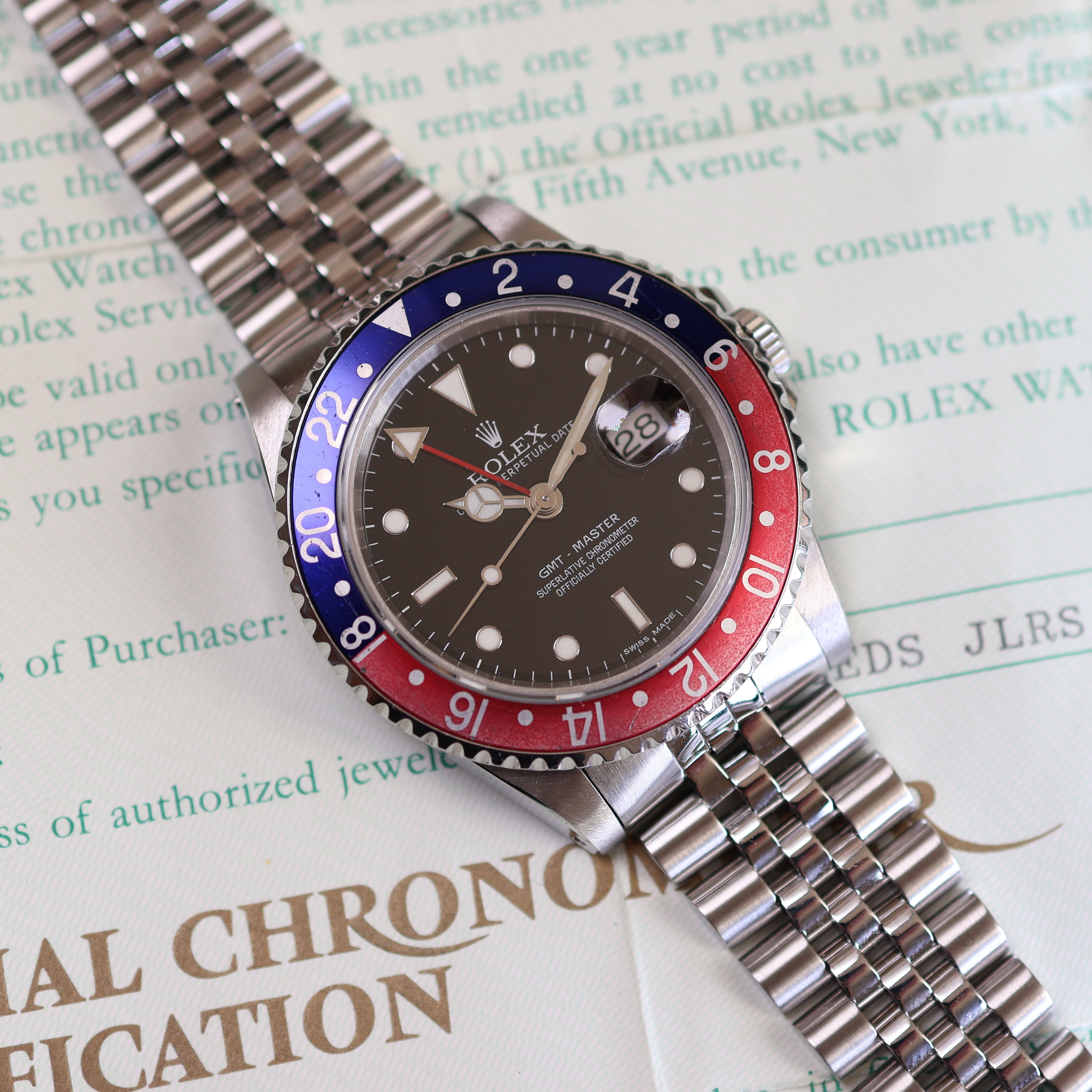 Rolex GMT-Master Pepsi Jubilee 16710