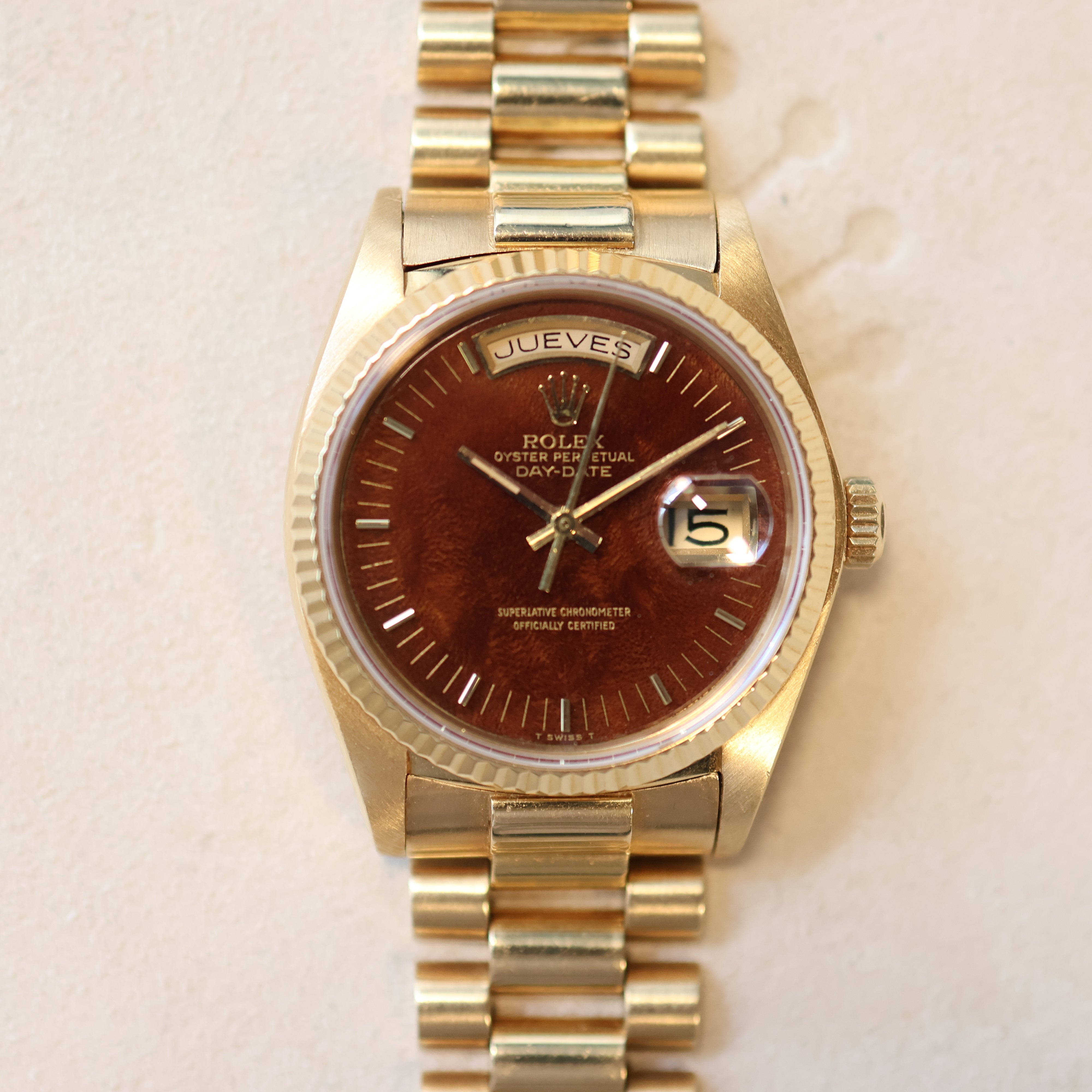 Rolex Day Date Wood Dial 18038