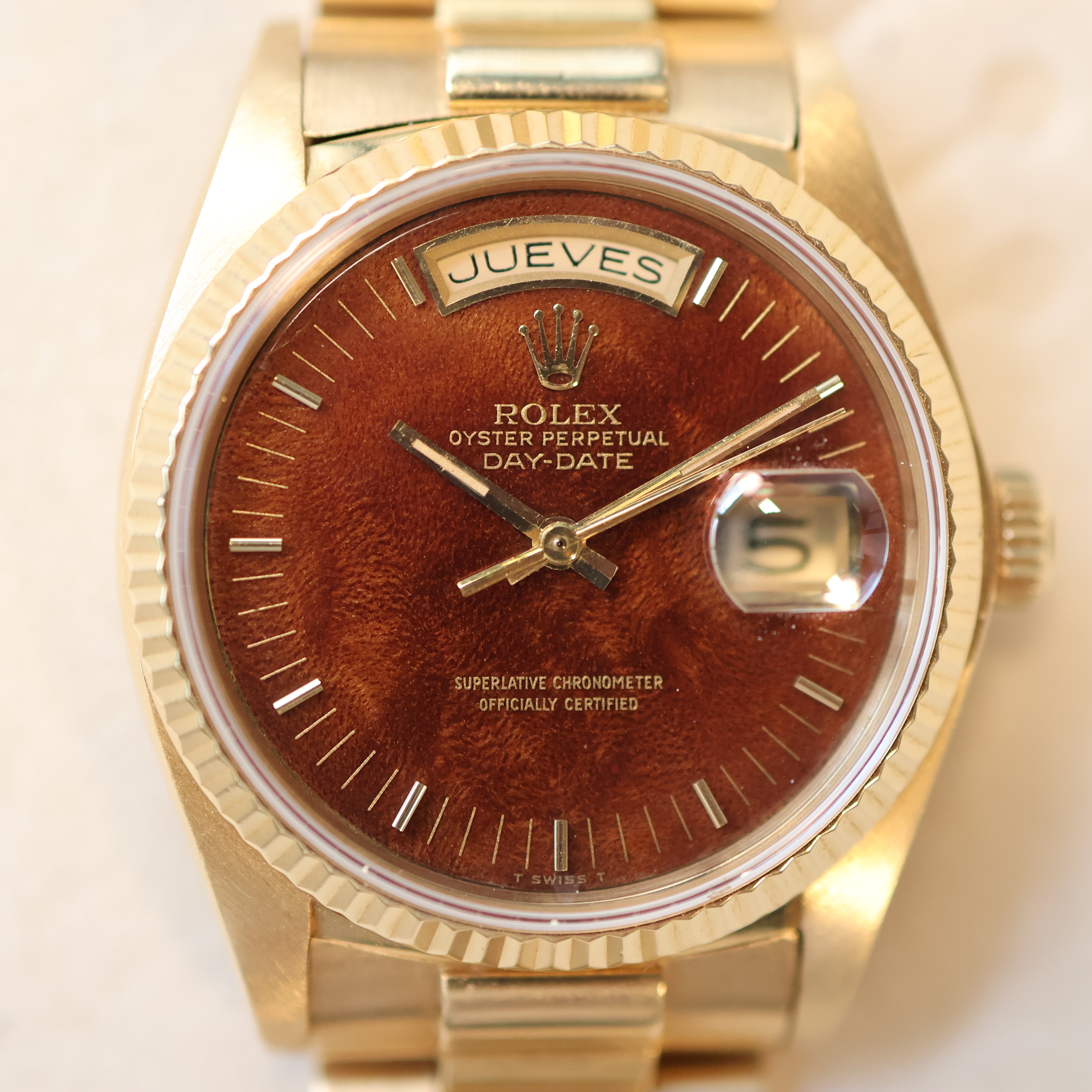 Rolex Day Date Wood Dial 18038