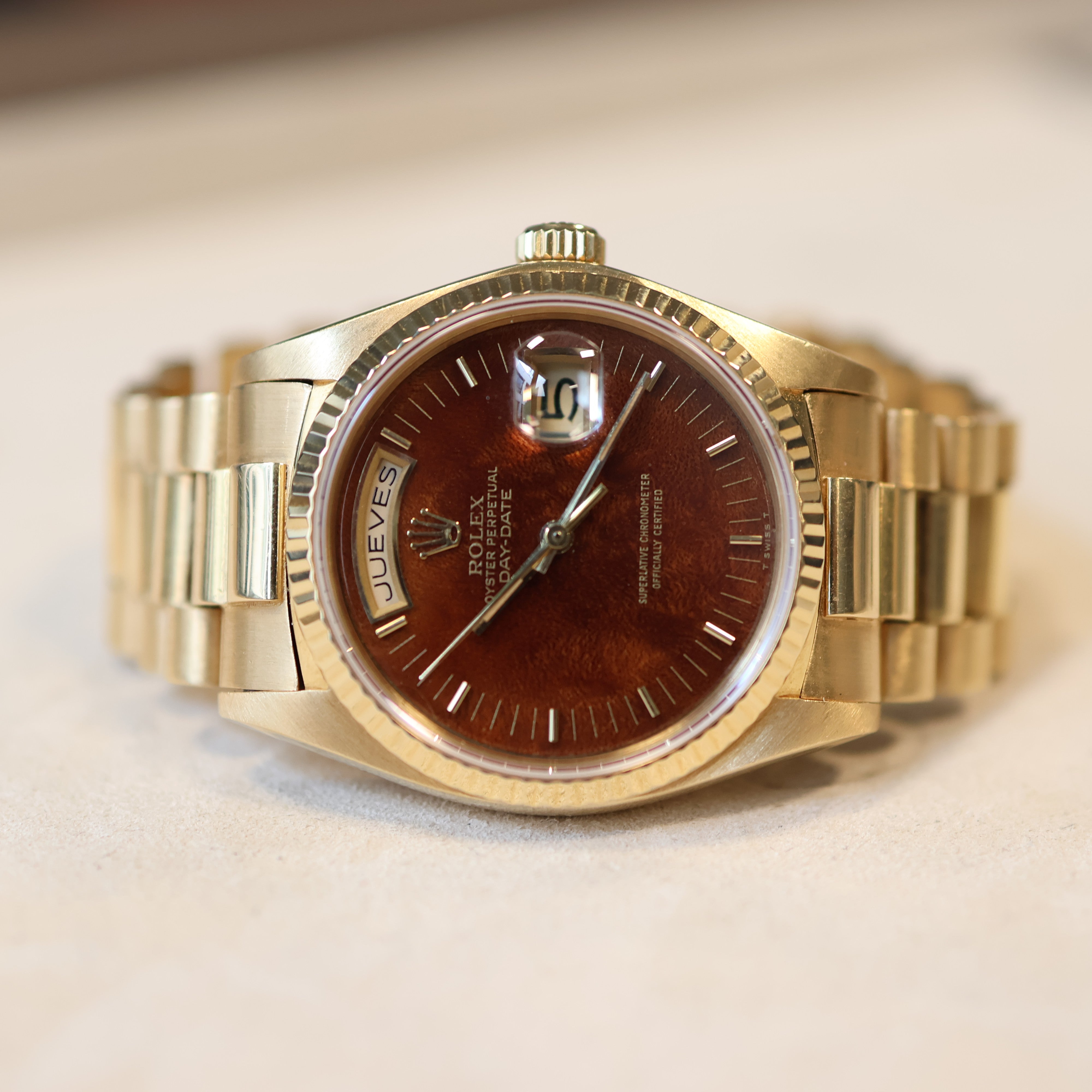 Rolex Day Date Wood Dial 18038