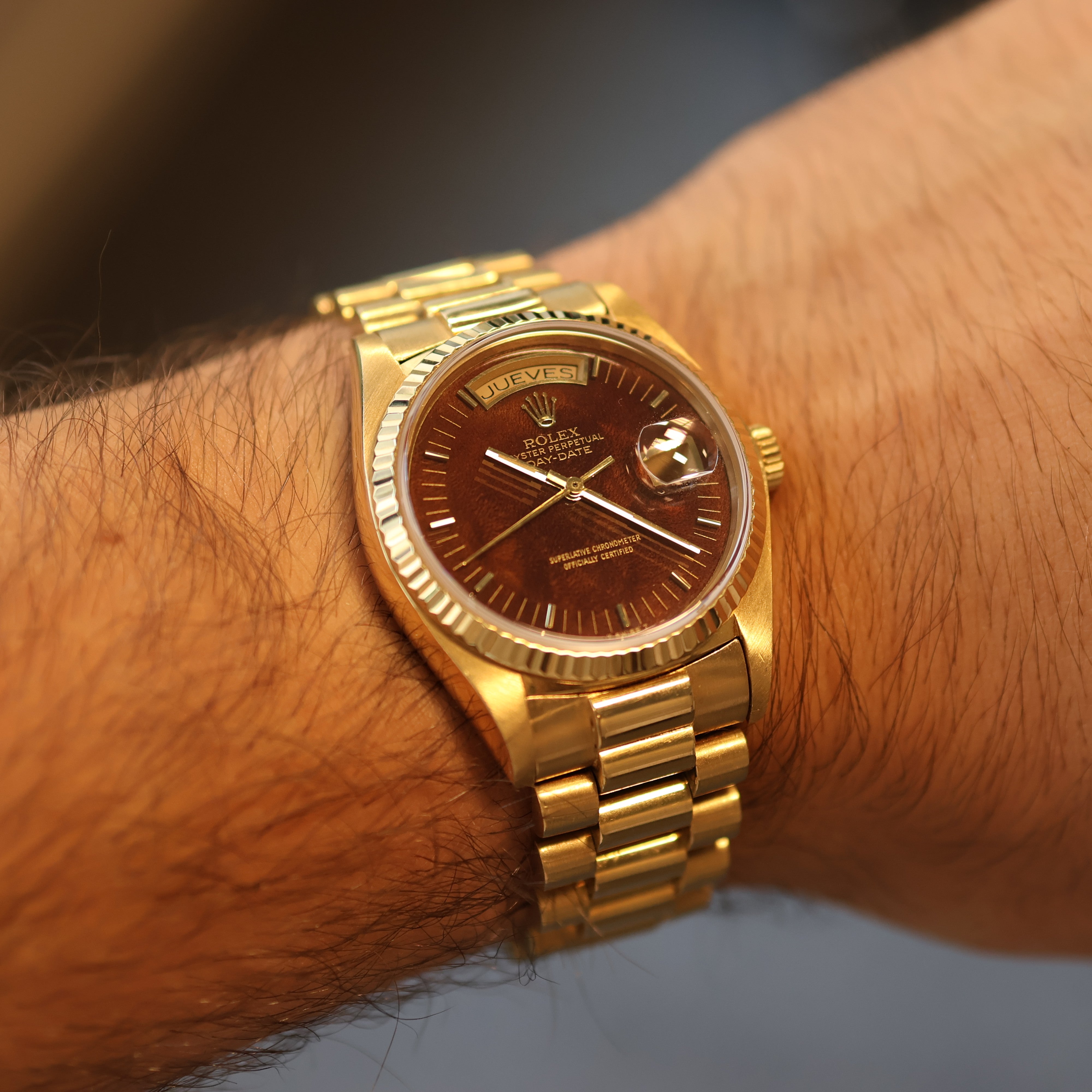 Rolex Day Date Wood Dial 18038