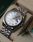 Rolex Datejust Silver Diamonds Dial Jubilée 116234