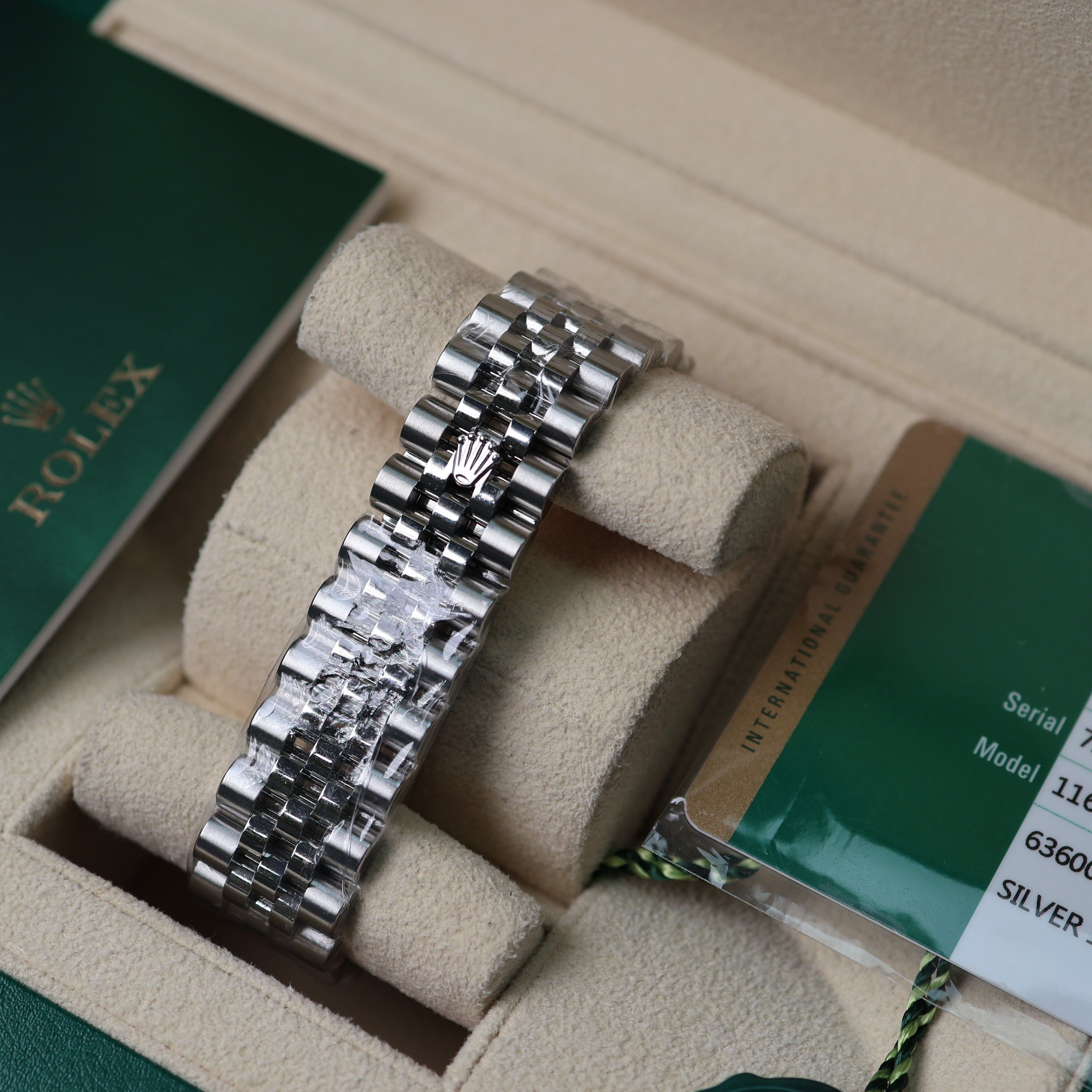Rolex Datejust Silver Diamonds Dial Jubilée 116234