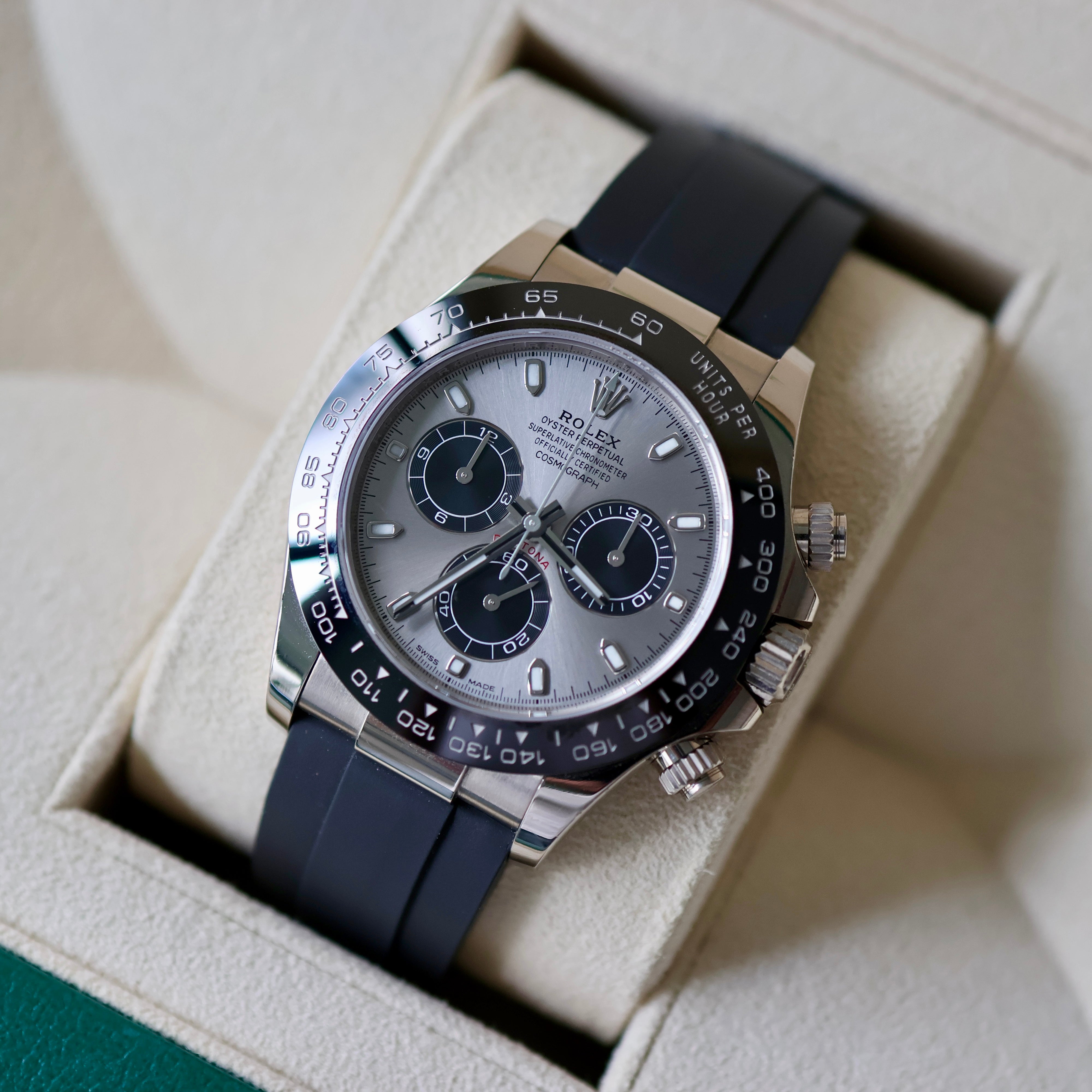 Rolex Daytona Ghost Dial Oysterflex White Gold 116519LN