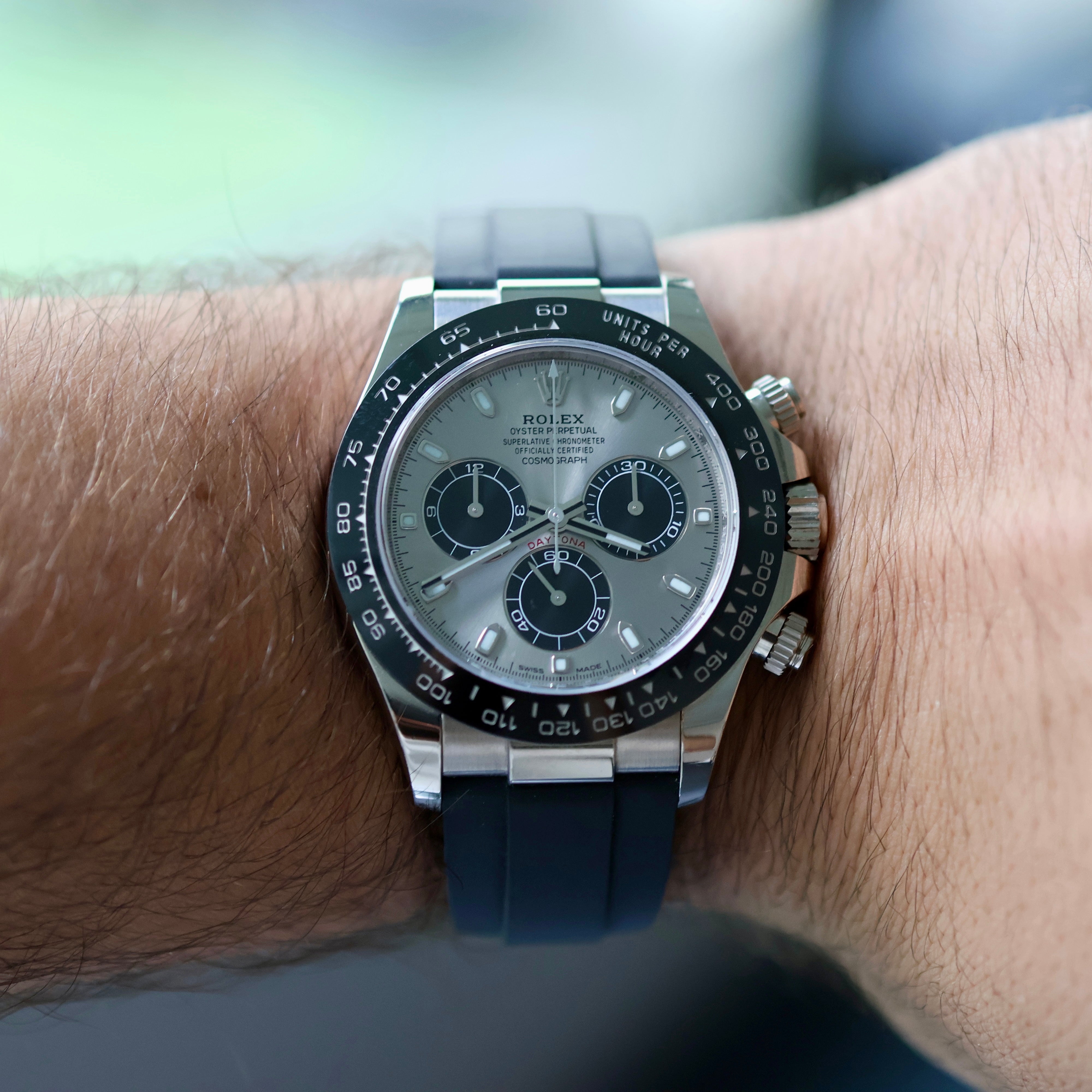 Rolex Daytona Ghost Dial Oysterflex White Gold 116519LN