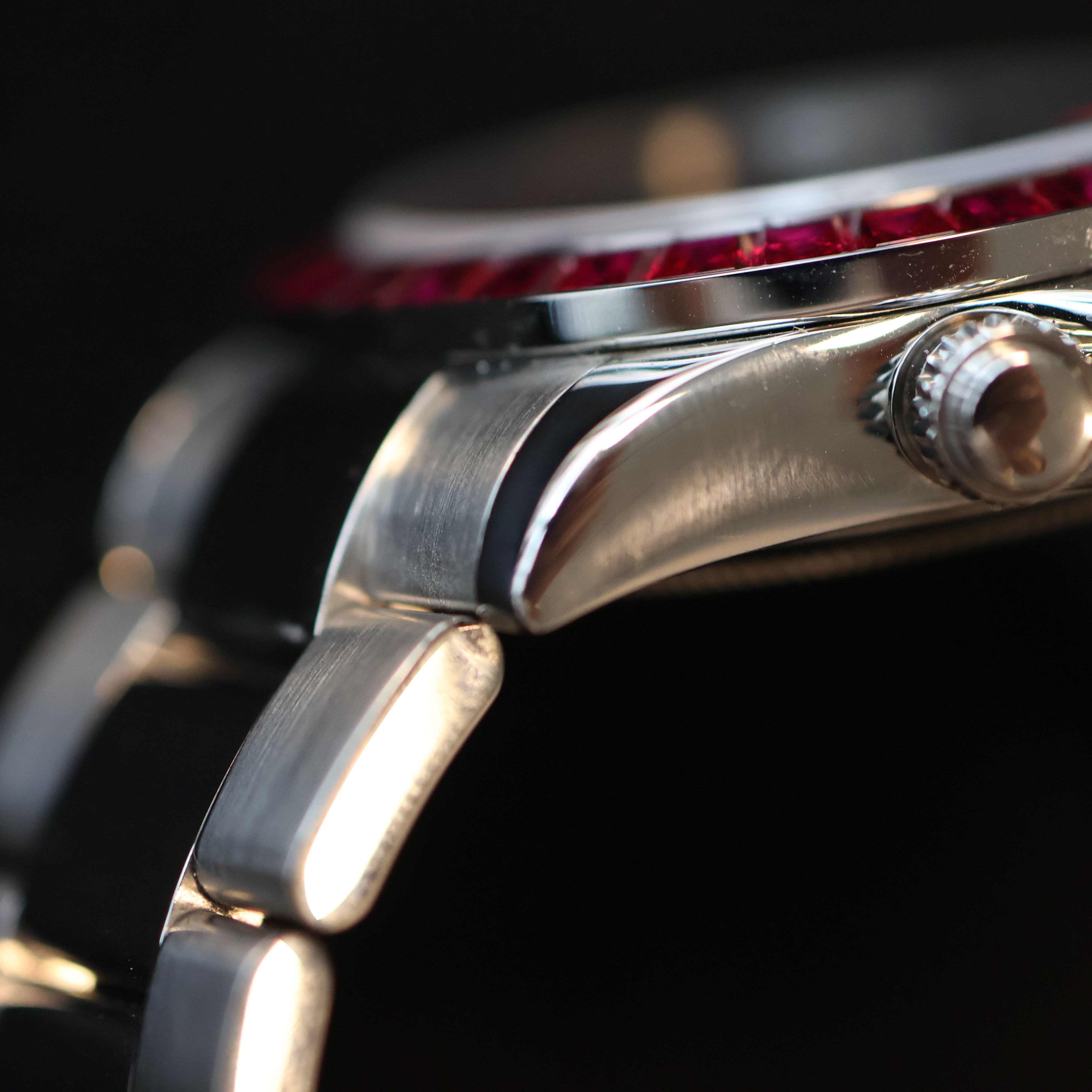 Rolex Daytona Black Dial Custom Rubis 116520