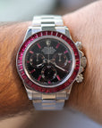 Rolex Daytona Black Dial Custom Rubis 116520