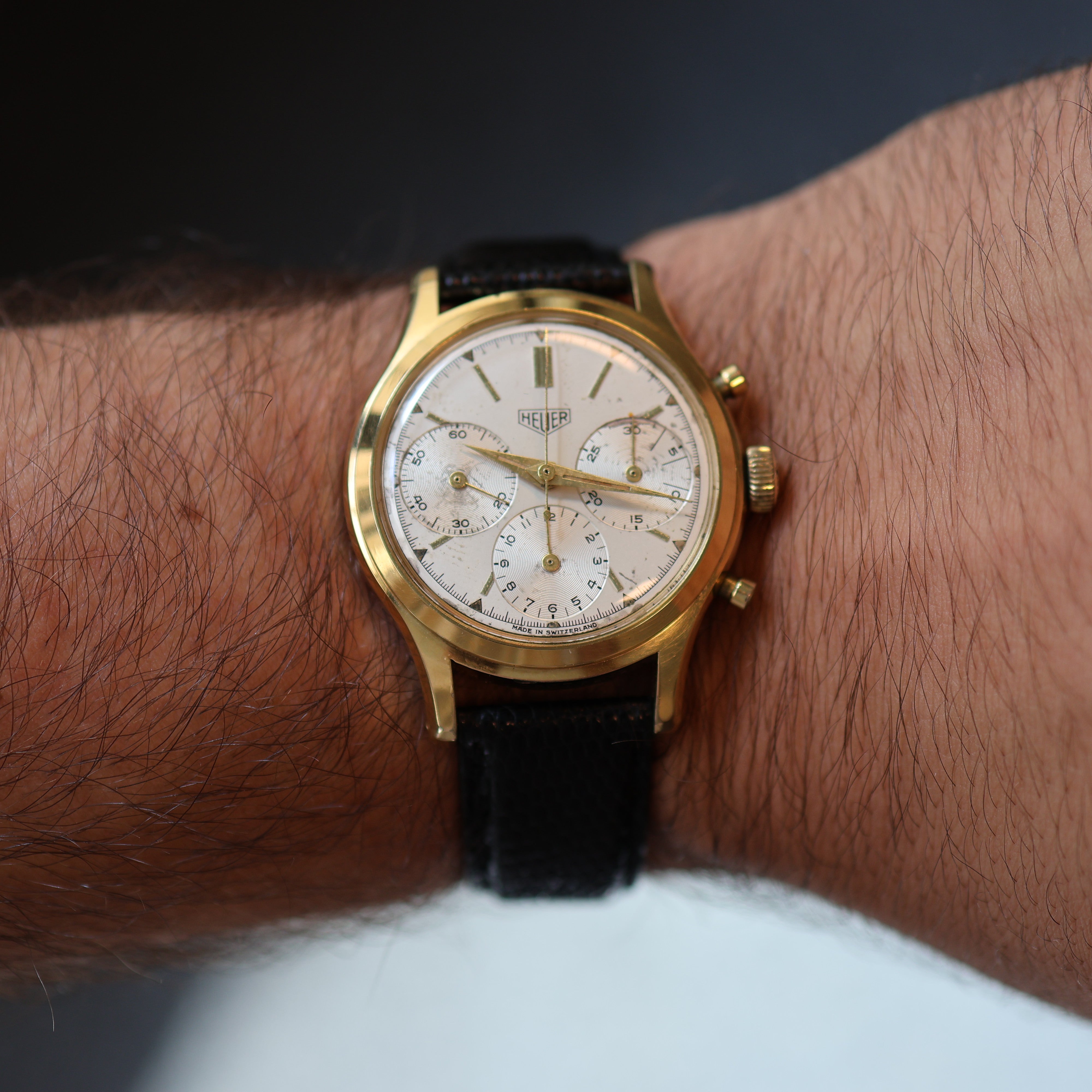Heuer Carrera Chronograph Gold 2447