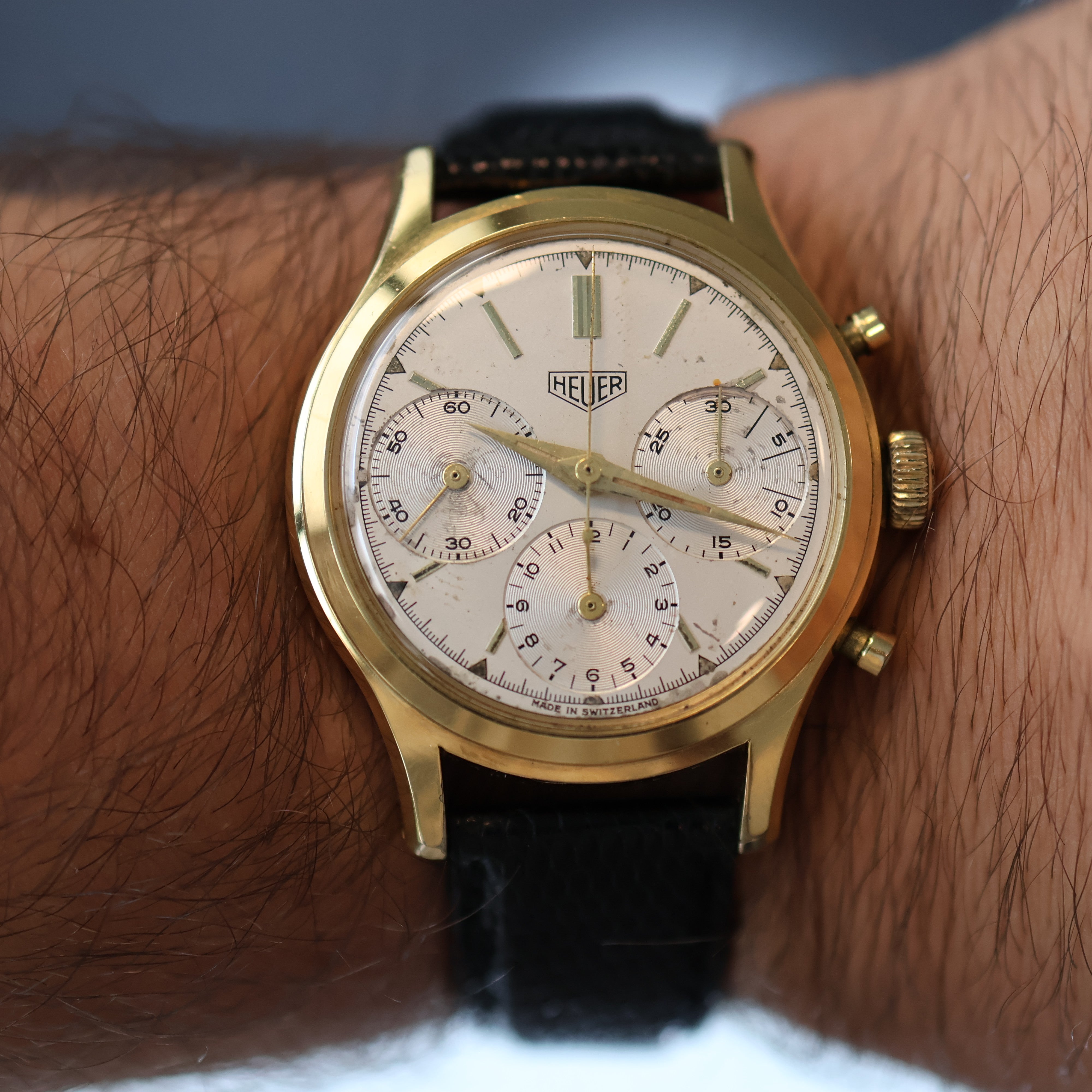 Heuer Carrera Chronograph Gold 2447