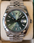 Rolex Datejust Green Dial Jubilée 126300
