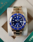 Rolex Submariner Date Blue Dial Yellow Gold 126618LB