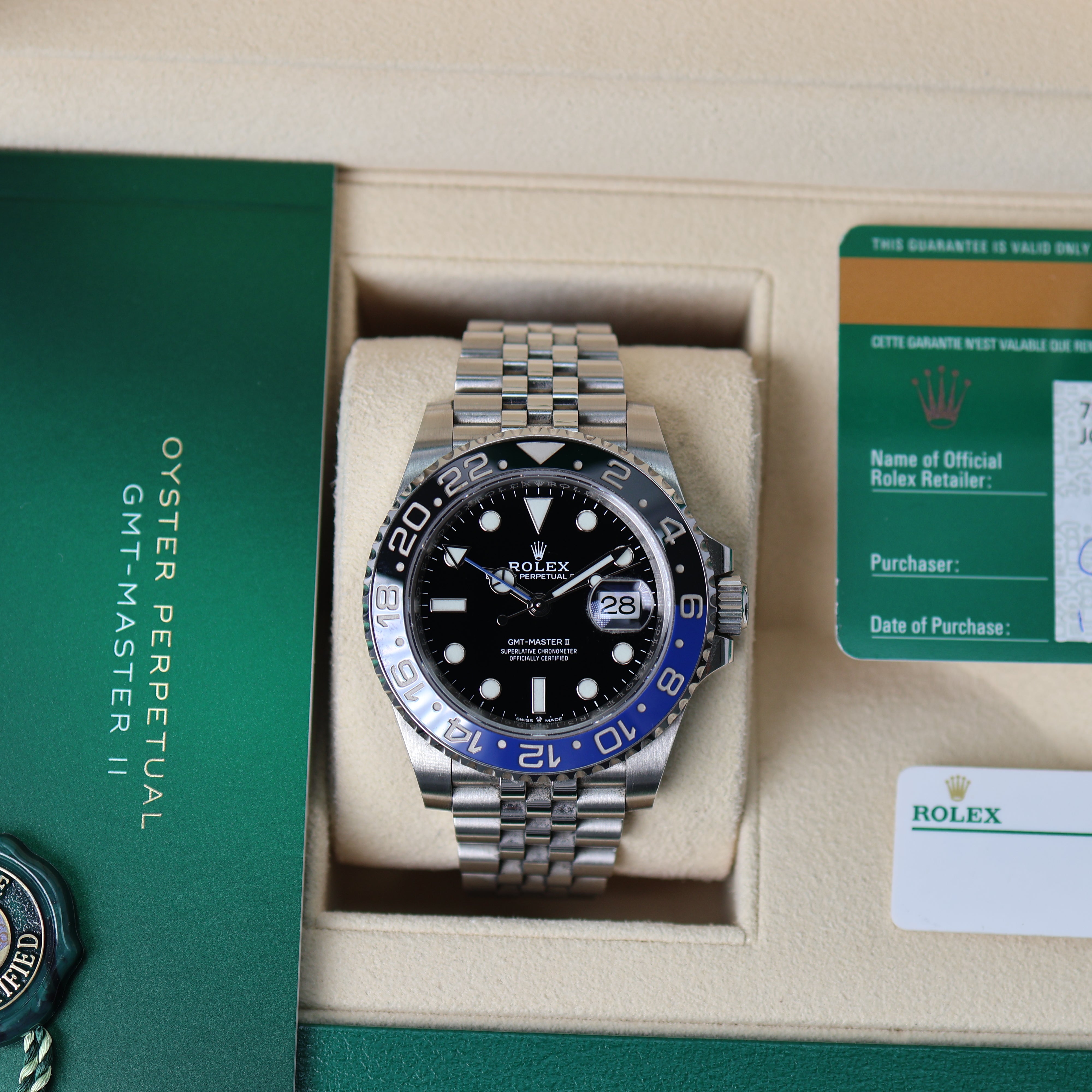 Rolex GMT-Master II Batman Jubilée 126710BLNR