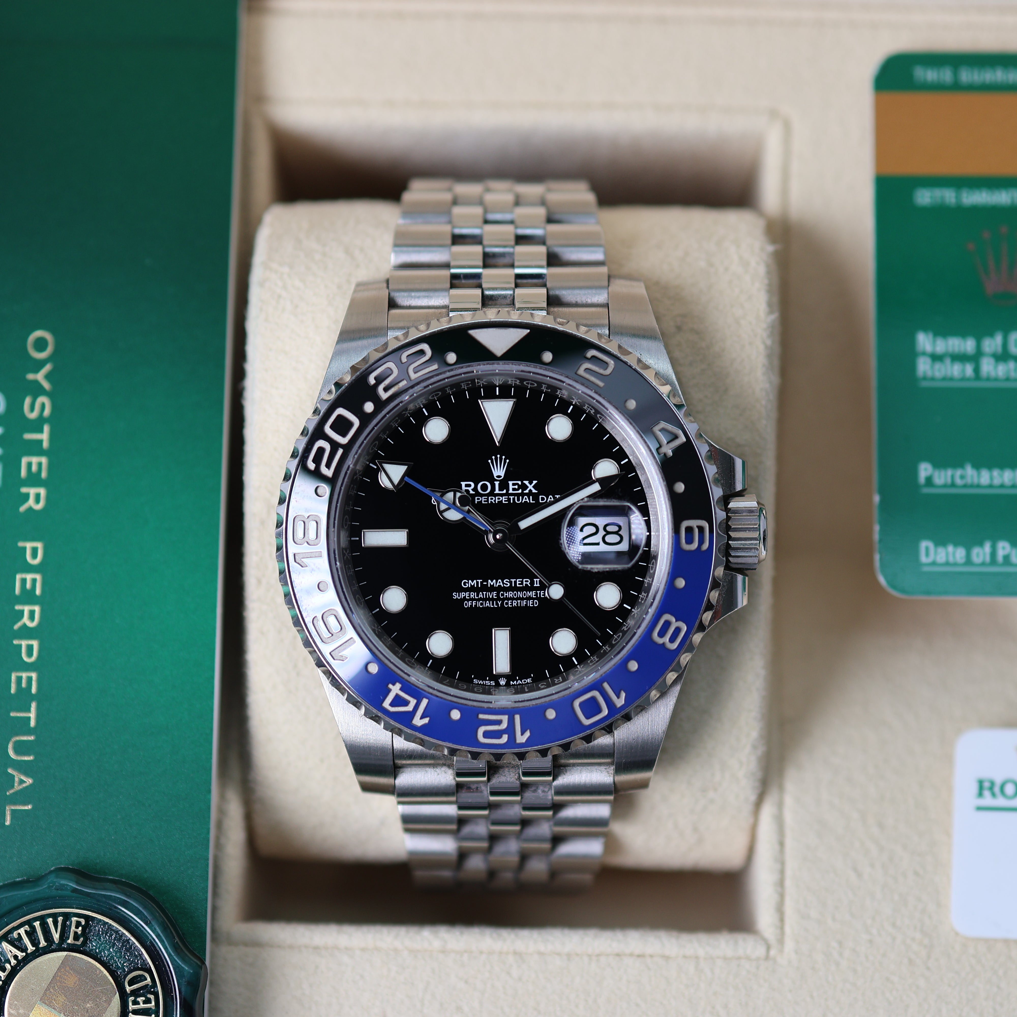 Rolex GMT-Master II Batman Jubilée 126710BLNR