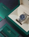 Rolex Datejust Blue Motif Dial Jubilée 126234