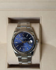 Rolex Datejust Blue Dial Oyster 126200