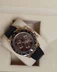 Rolex Daytona Choco Dial Oysterflex Rose Gold 116515LN