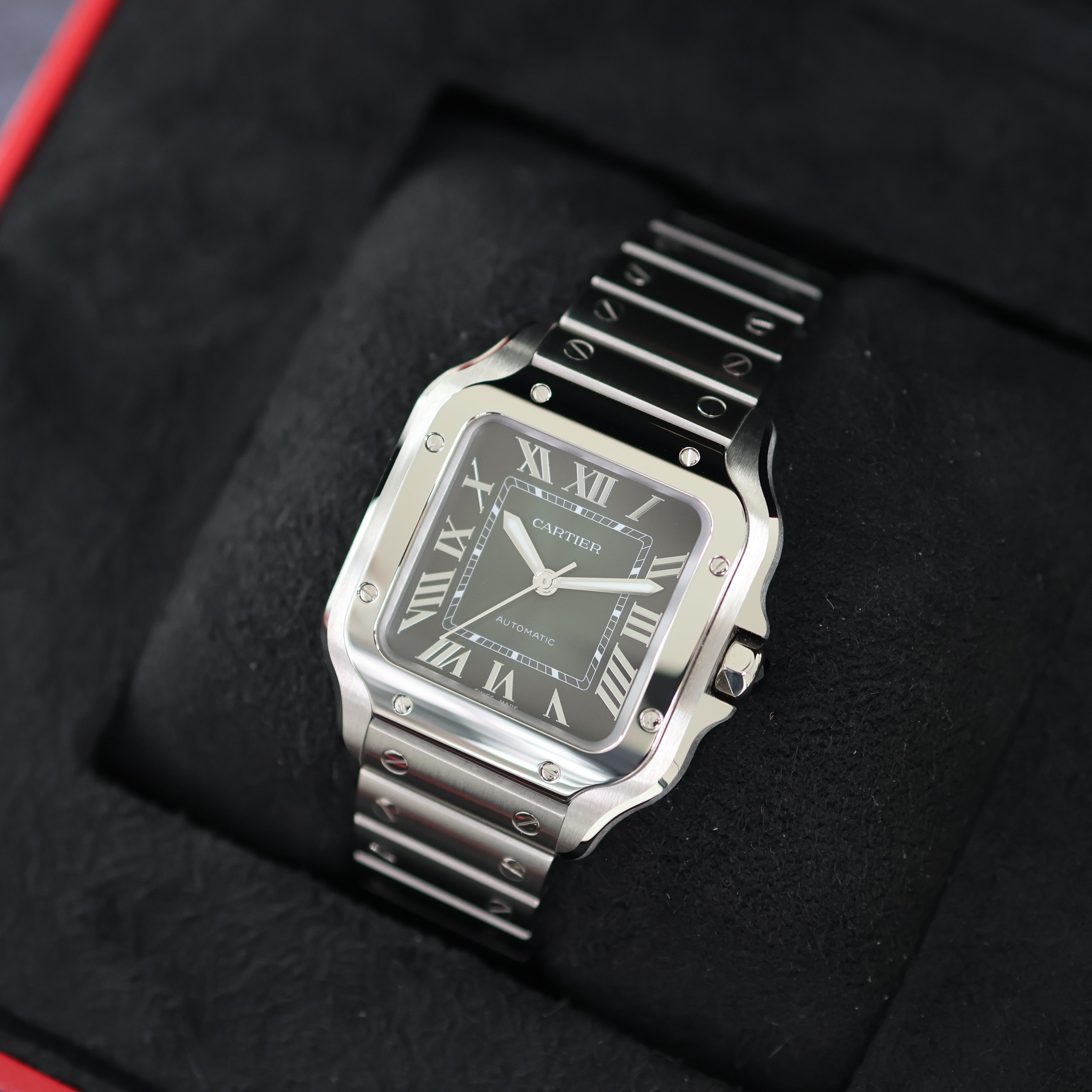 Cartier Santos Medium Cadran Vert WSSA0061