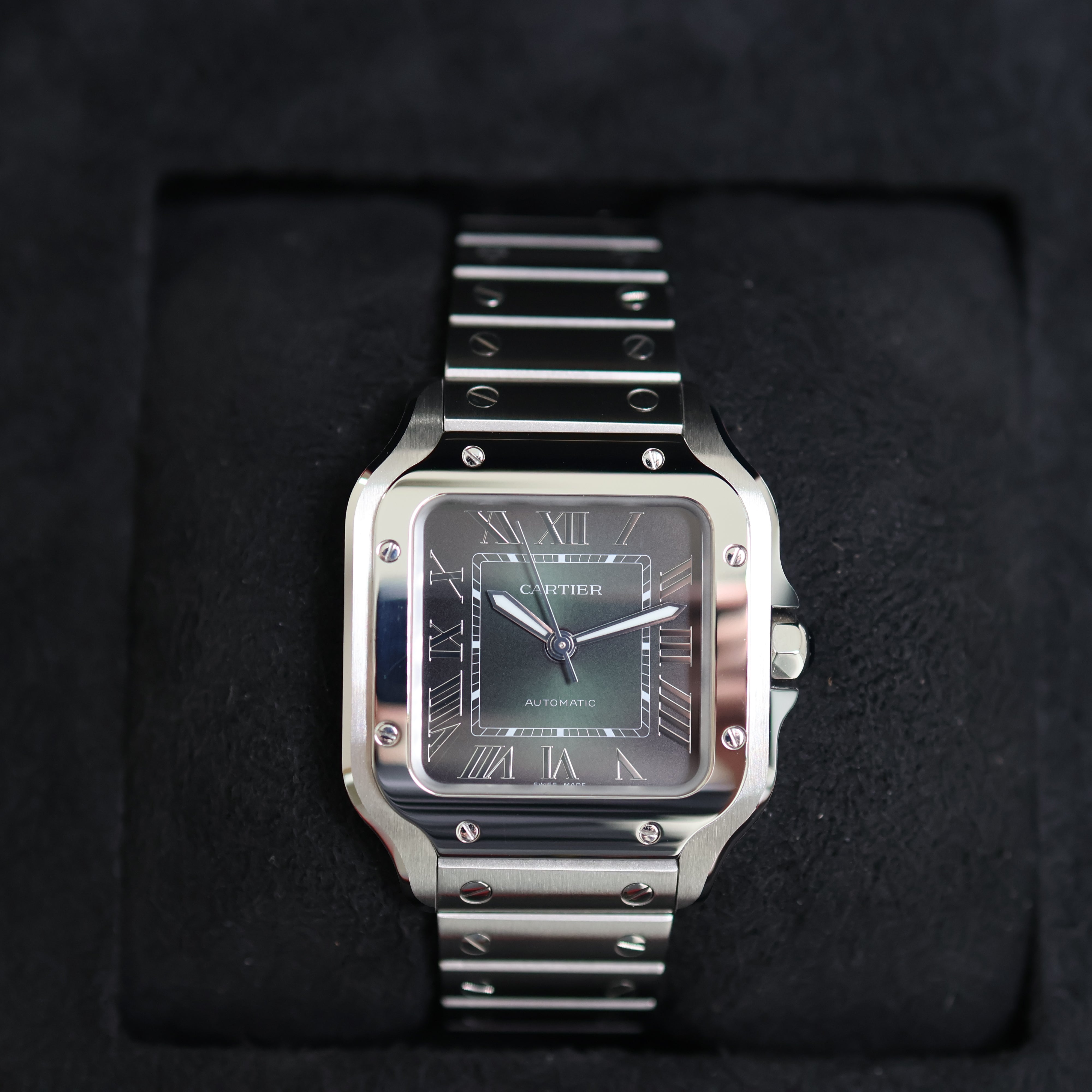 Cartier Santos Medium Cadran Vert WSSA0061