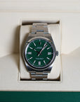 Rolex Oyster Perpetual Green Dial 124300