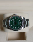 Rolex Oyster Perpetual Green Dial 124300