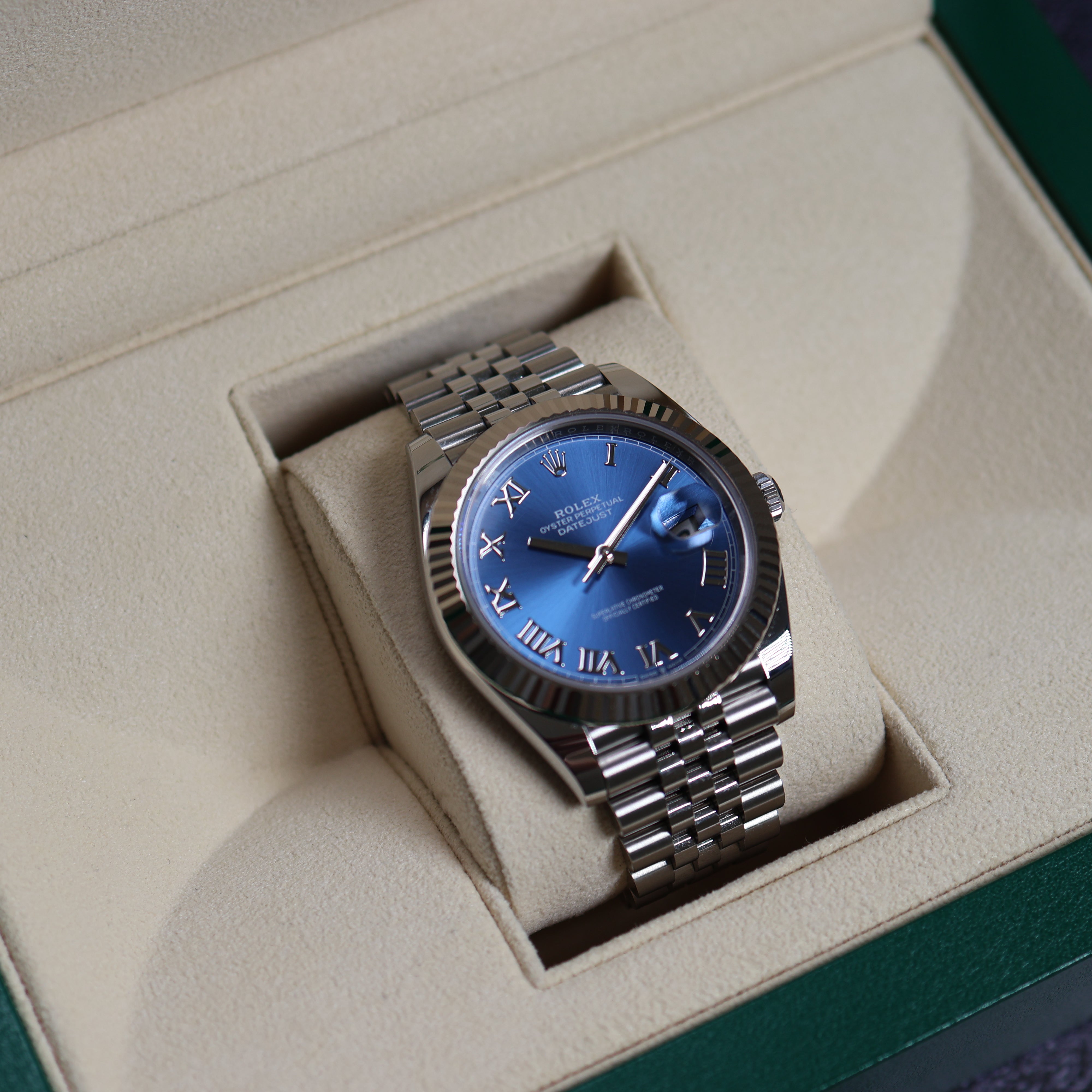 Rolex Datejust Azzuro Dial Jubilée 126334