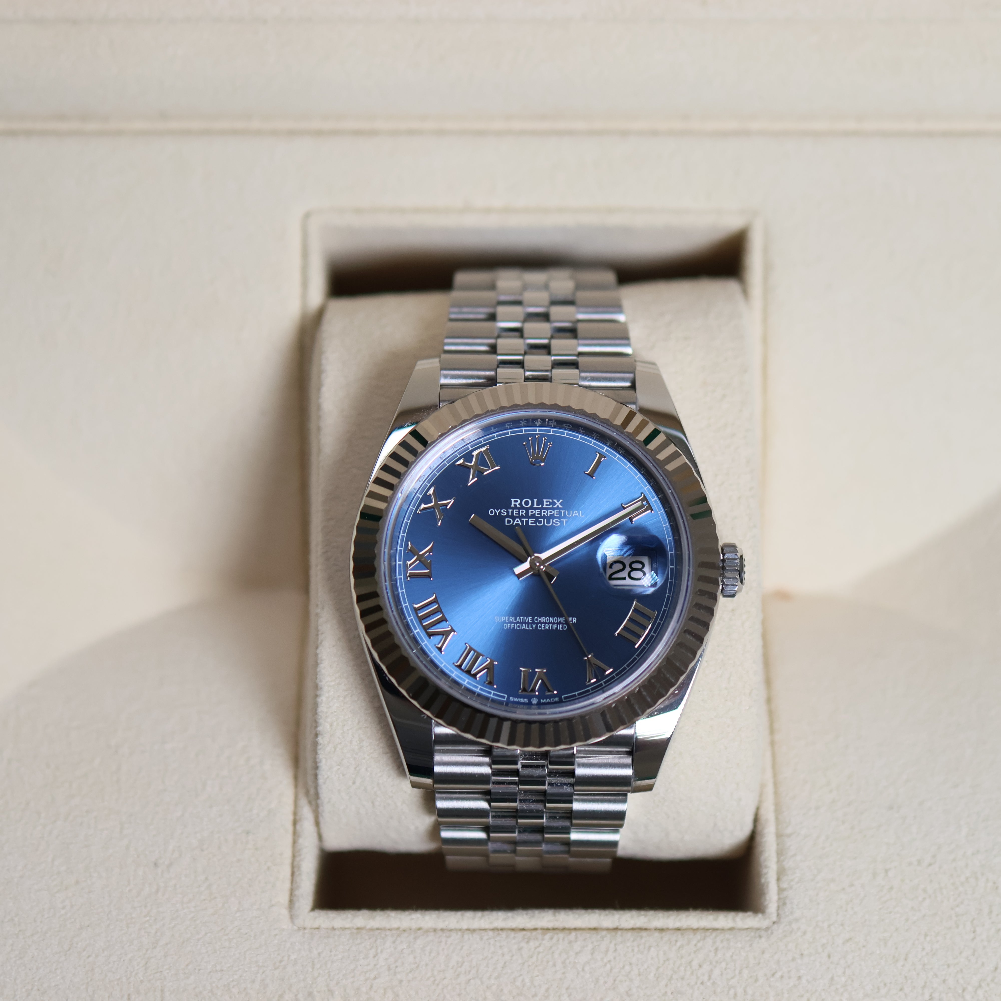 Rolex Datejust Azzuro Dial Jubilée 126334