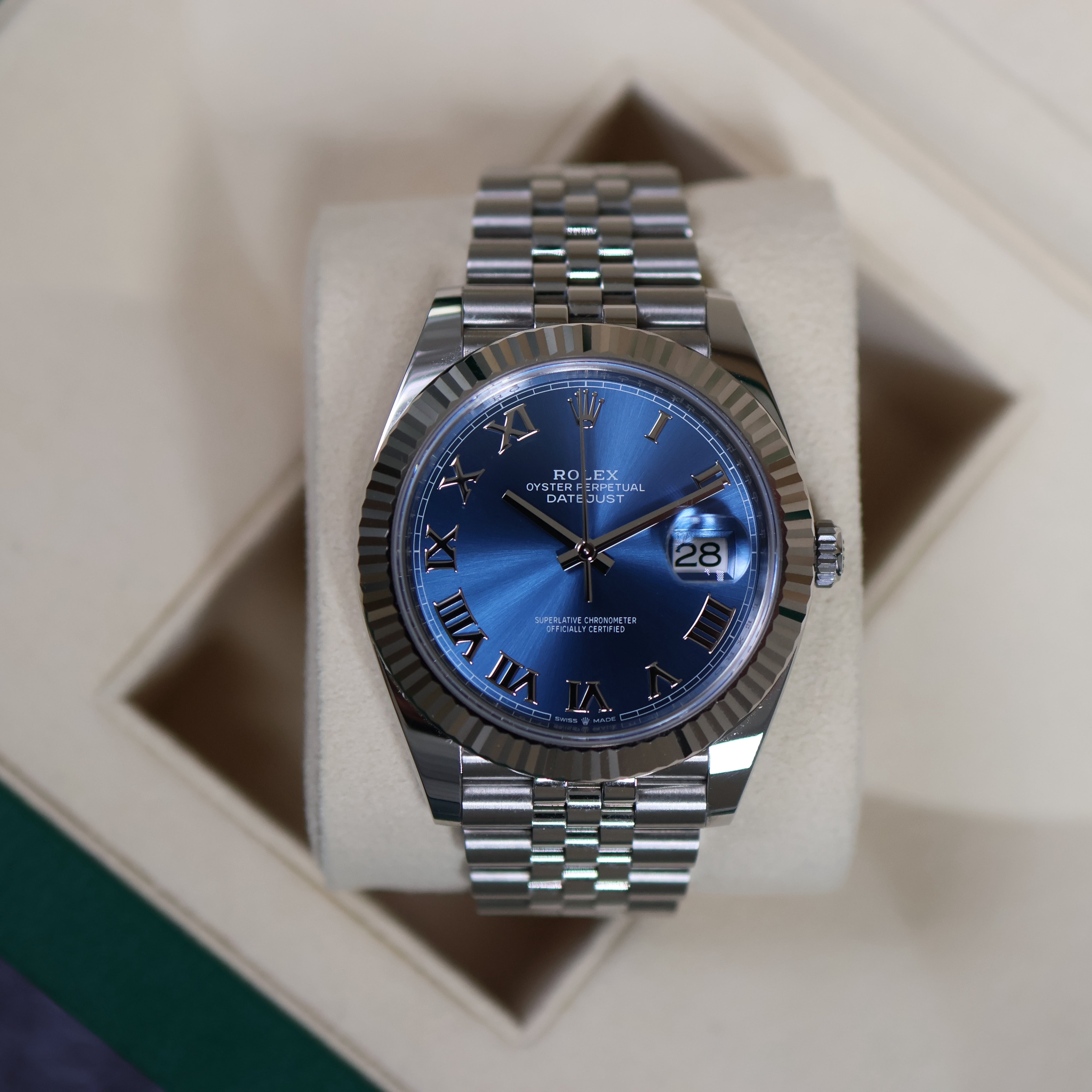 Rolex Datejust Azzuro Dial Jubilée 126334