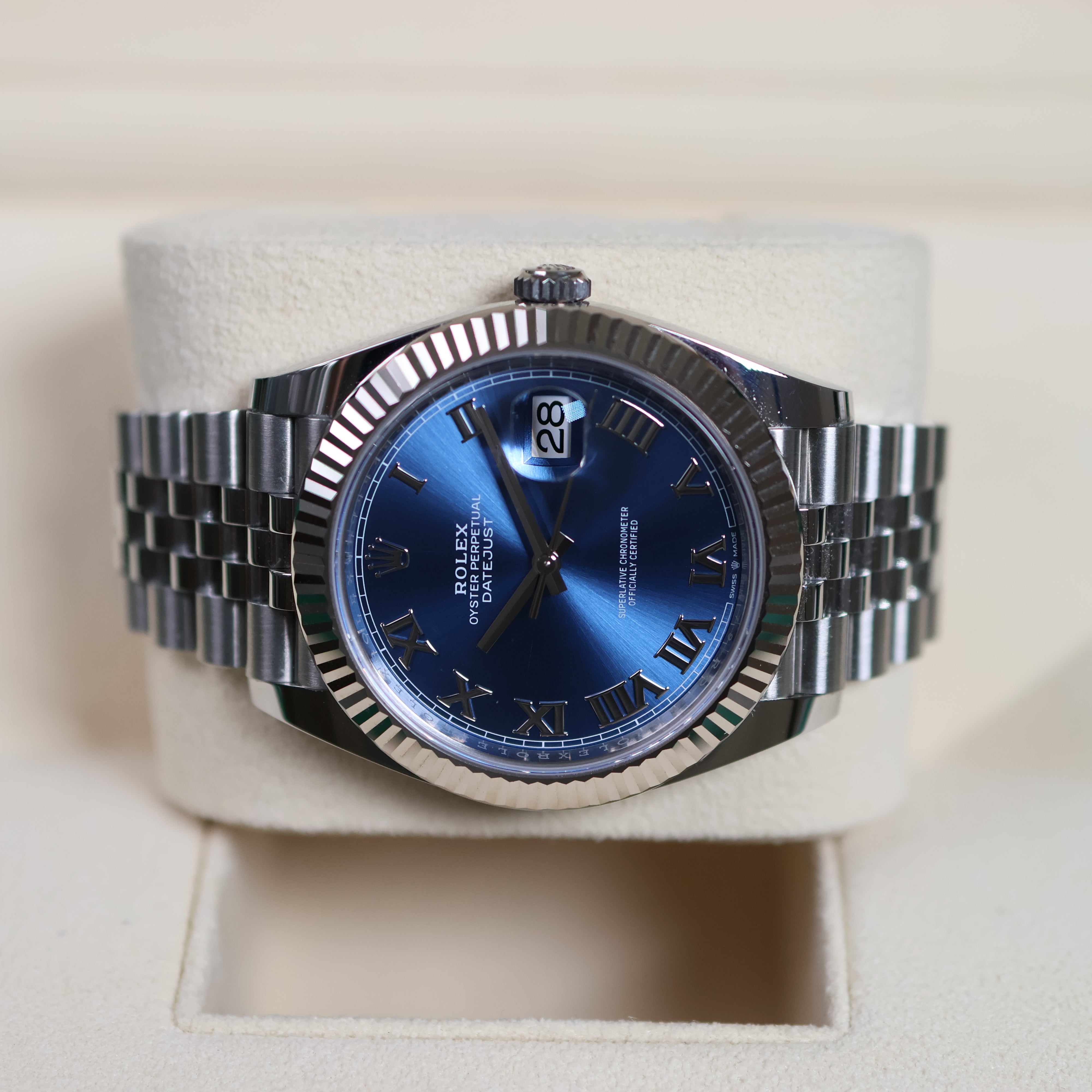 Rolex Datejust Azzuro Dial Jubilée 126334