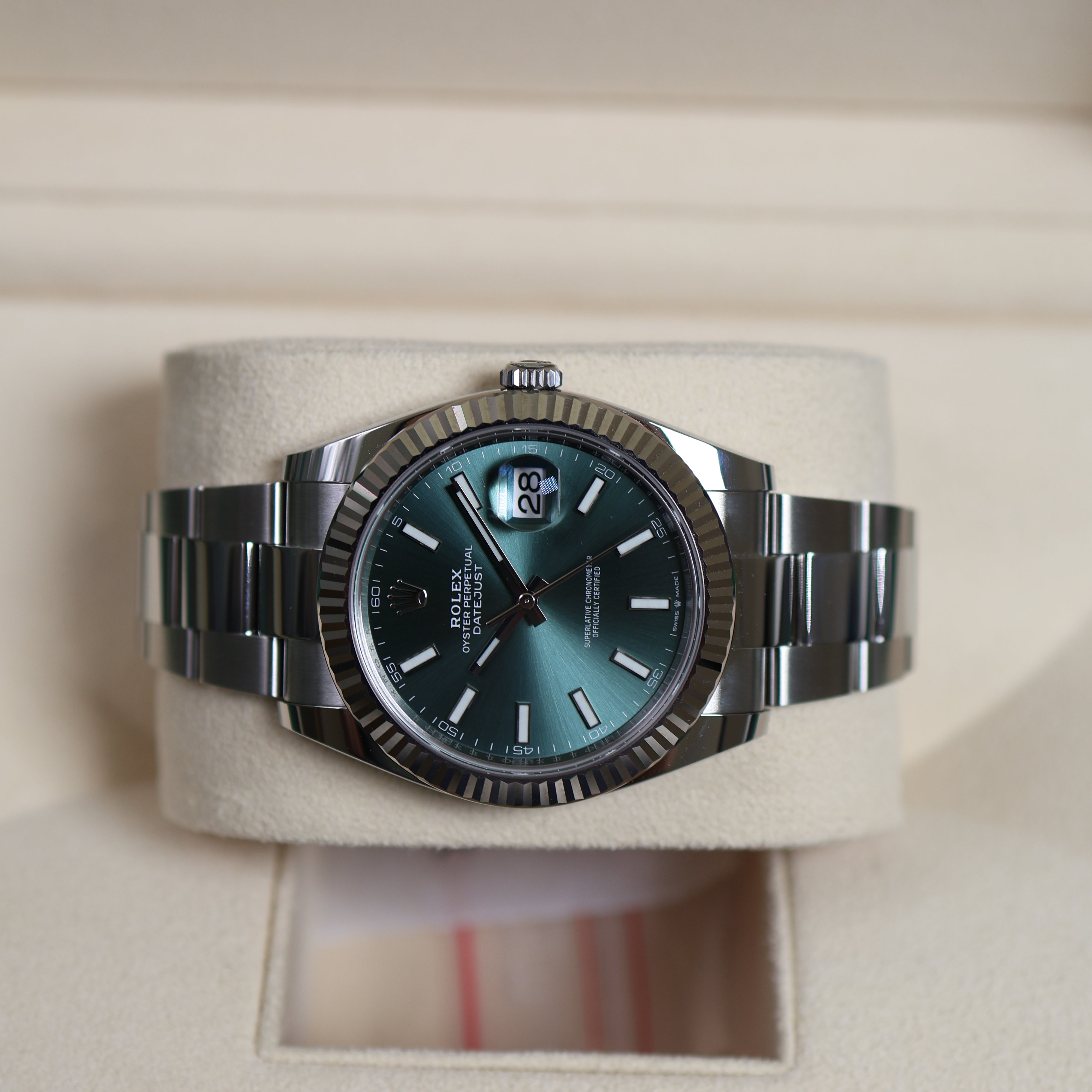 Rolex Datejust Green Dial Oyster 126334