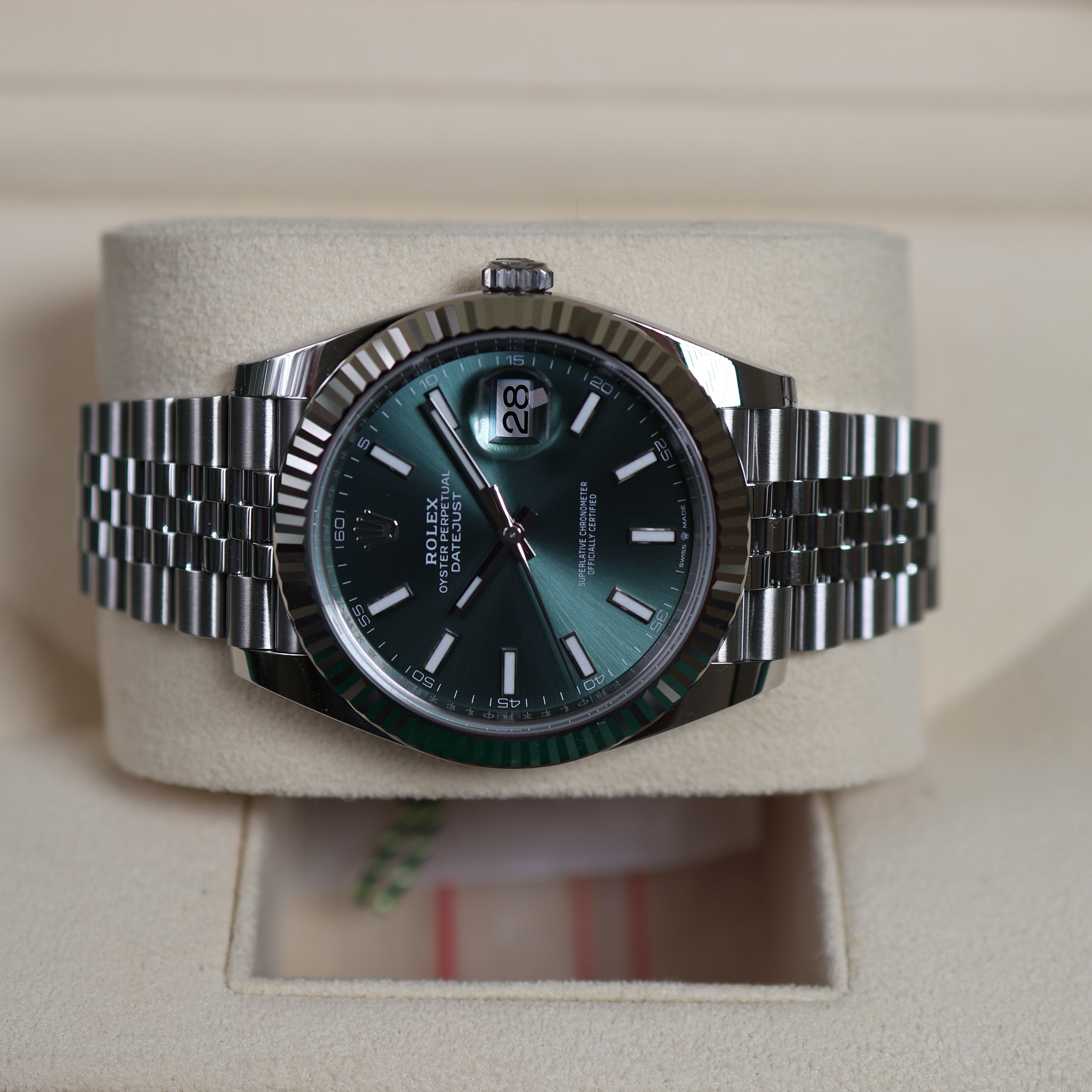 Rolex Datejust Green Dial Jubilée 126334